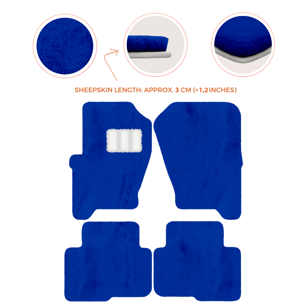 Land Rover Discovery (2004-2009) - Sheepskin Length, Various Color Options Custom Fit Premium Velour Floor Mats