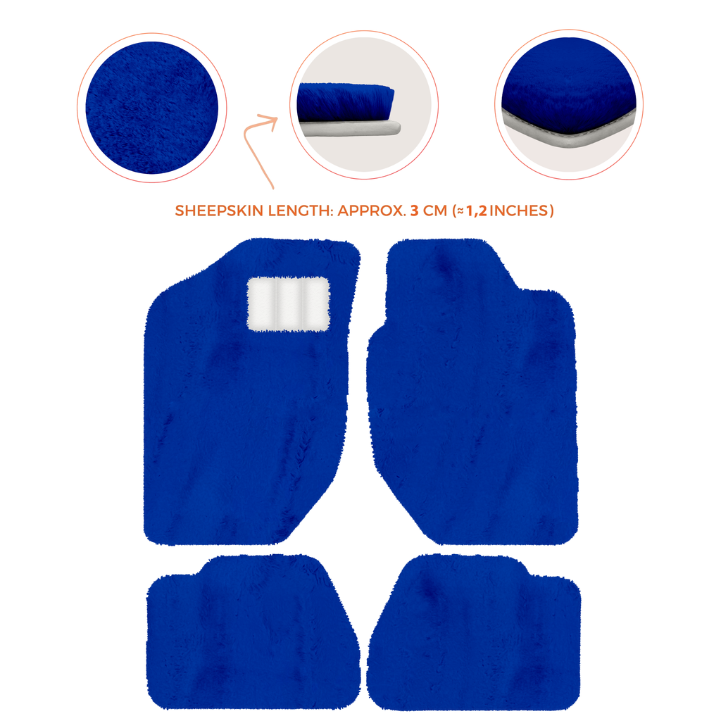 Land Rover Freelander (1997-2003) - Sheepskin Length, Various Color Options Custom Fit Premium Velour Floor Mats
