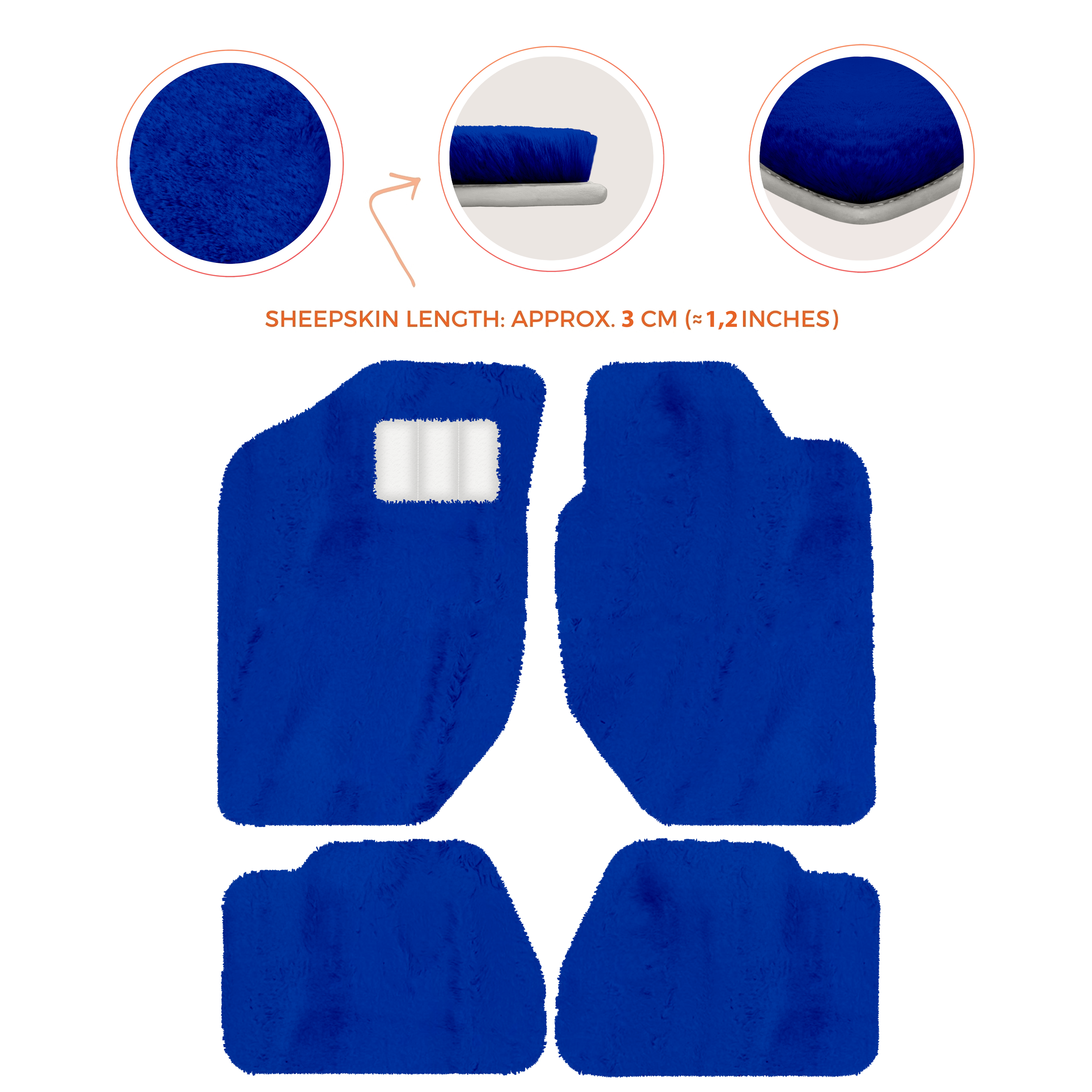 Land Rover Freelander (1997-2003) - Sheepskin Length, Various Color Options Custom Fit Premium Velour Floor Mats