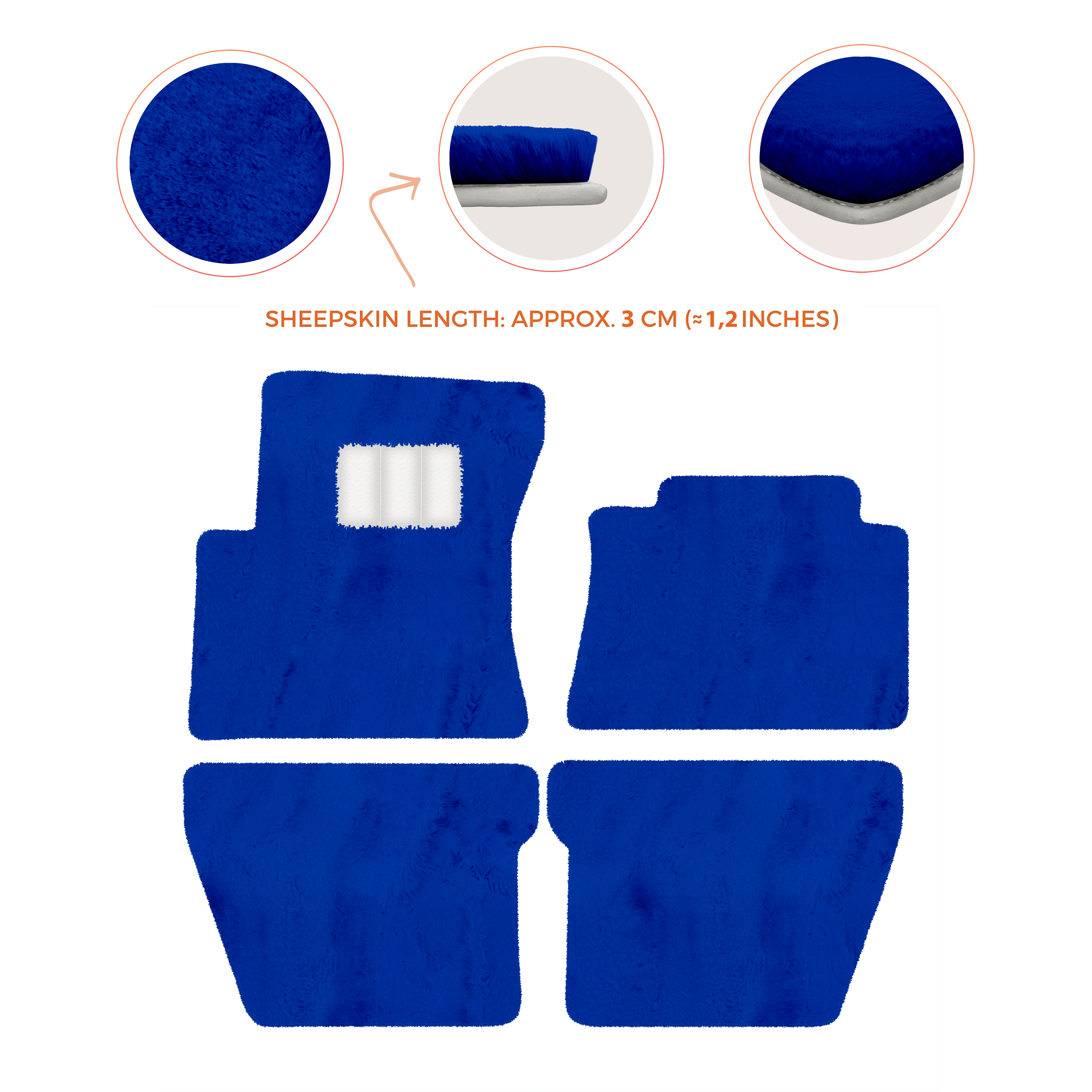 Bentley Mulsanne (2010â€“2020) - Sheepskin Length, Various Color Options Custom Fit Premium Velour Floor Mats