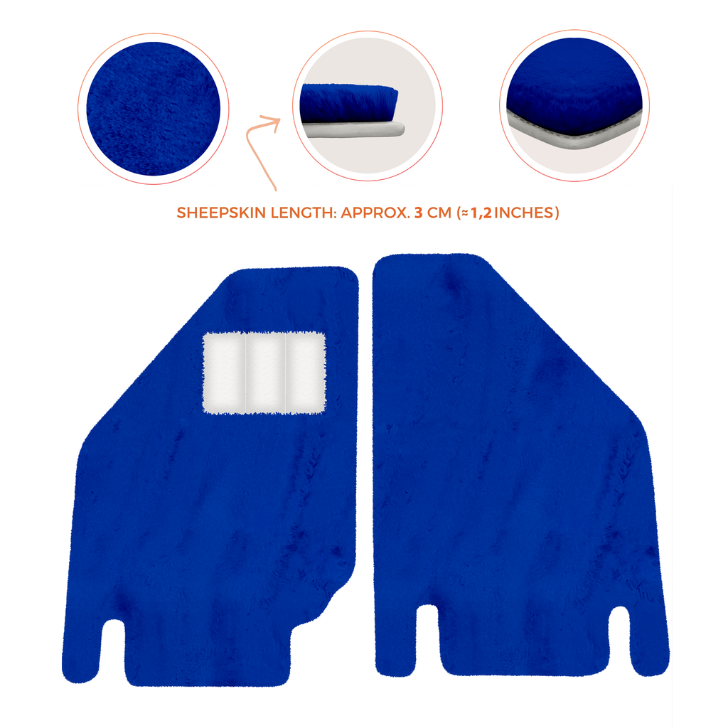 Lamborghini Countach (1974â€“1990) - Sheepskin Length, Various Color Options Custom Fit Premium Velour Floor Mats