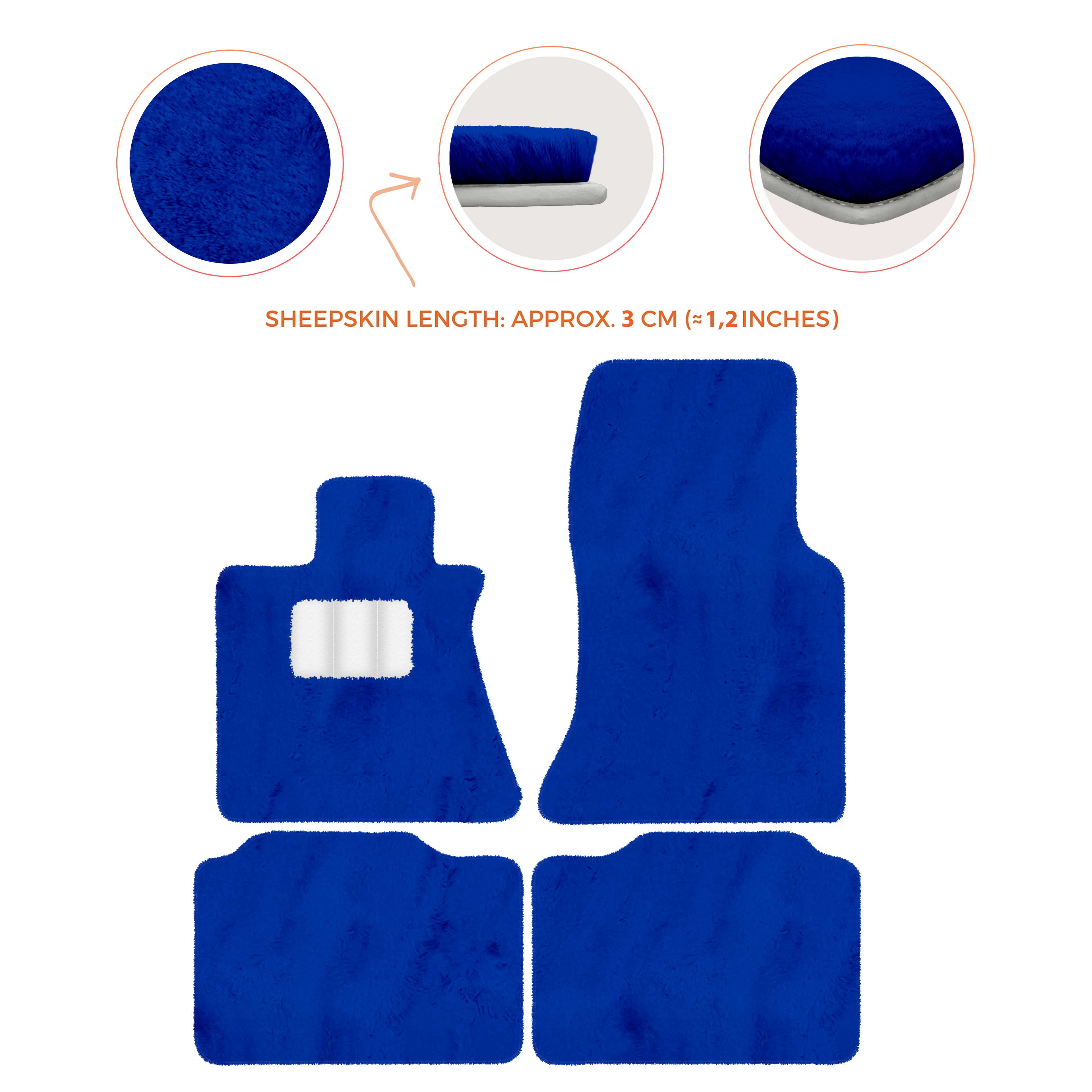 Rolls-Royce Phantom VIII (2017-2024) - Sheepskin Length, Various Color Options Custom Fit Premium Velour Floor Mats