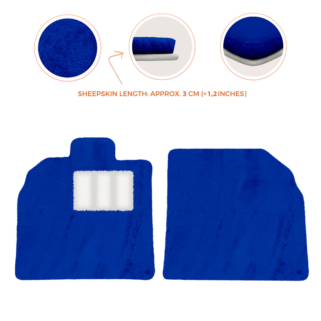 Lamborghini Aventador SVJ - Sheepskin Length, Various Color Options Custom Fit Premium Velour Floor Mats