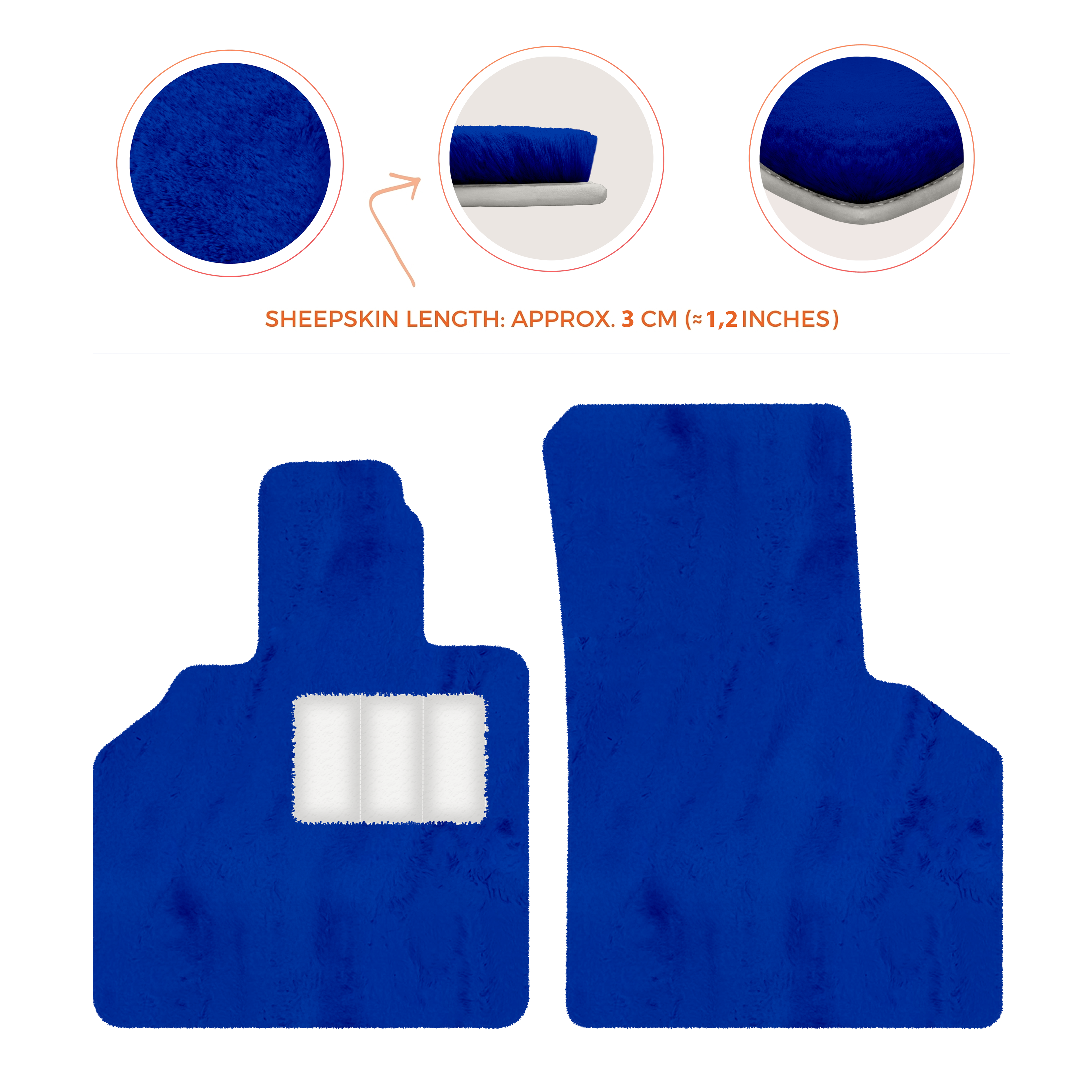 Lamborghini Gallardo (2004-2014) - Sheepskin Length, Various Color Options Custom Fit Premium Velour Floor Mats