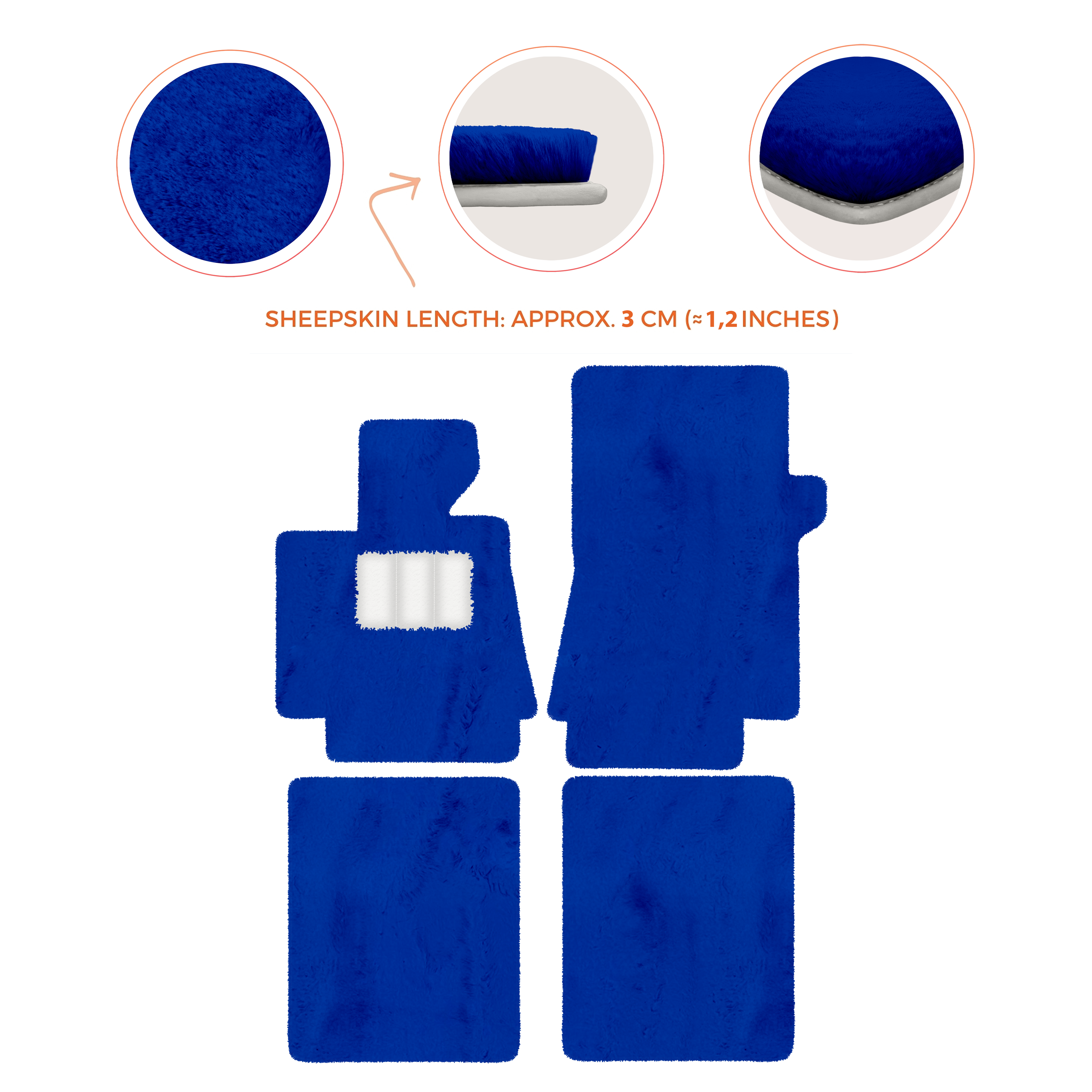 Bentley Arnage T (1998-2009) - Sheepskin Length, Various Color Options Custom Fit Premium Velour Floor Mats