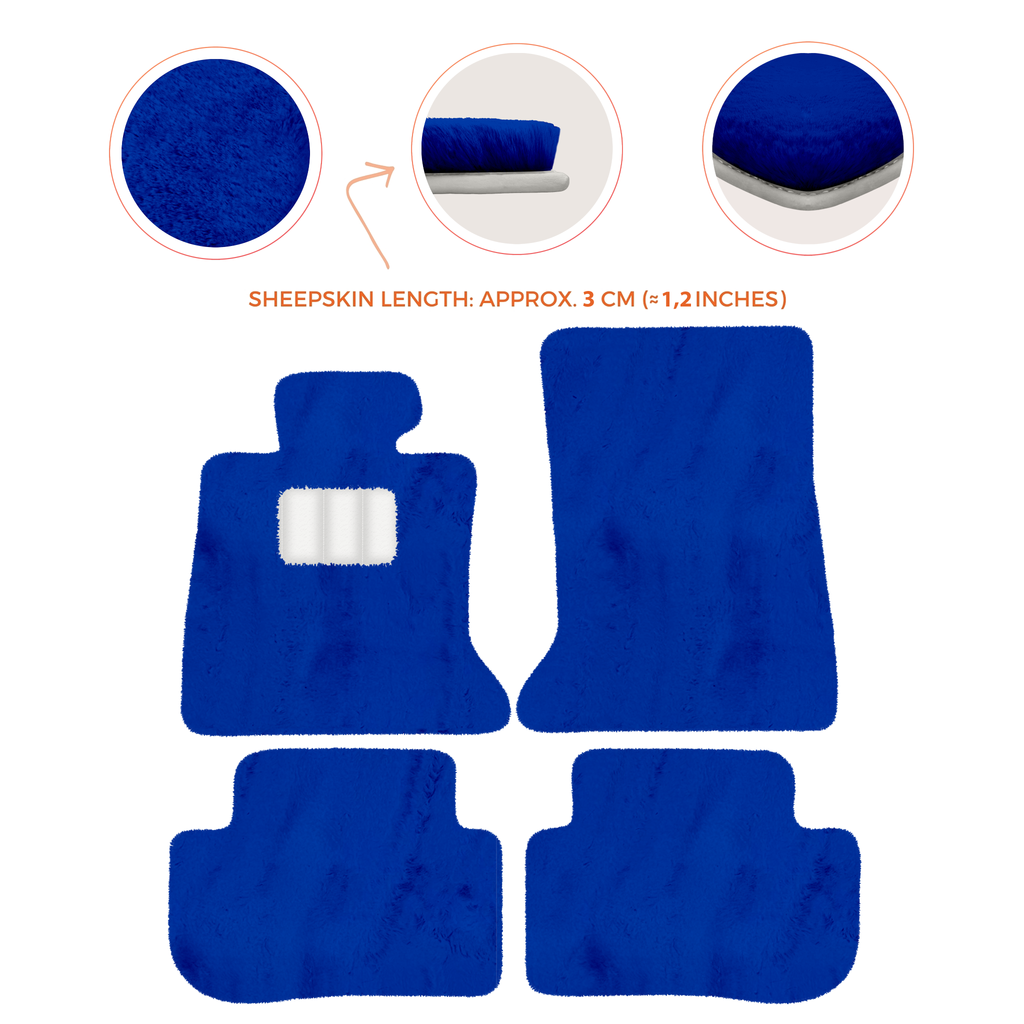 Rolls-Royce RR2 Wraith (2013-2023) Coupe - Sheepskin Length, Various Color Options Custom Fit Premium Velour Floor Mats