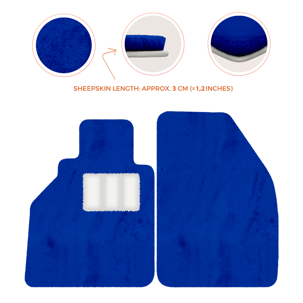 Porsche 986 Boxster (1996-2004) - Sheepskin Length, Various Color Options Custom Fit Premium Velour Floor Mats