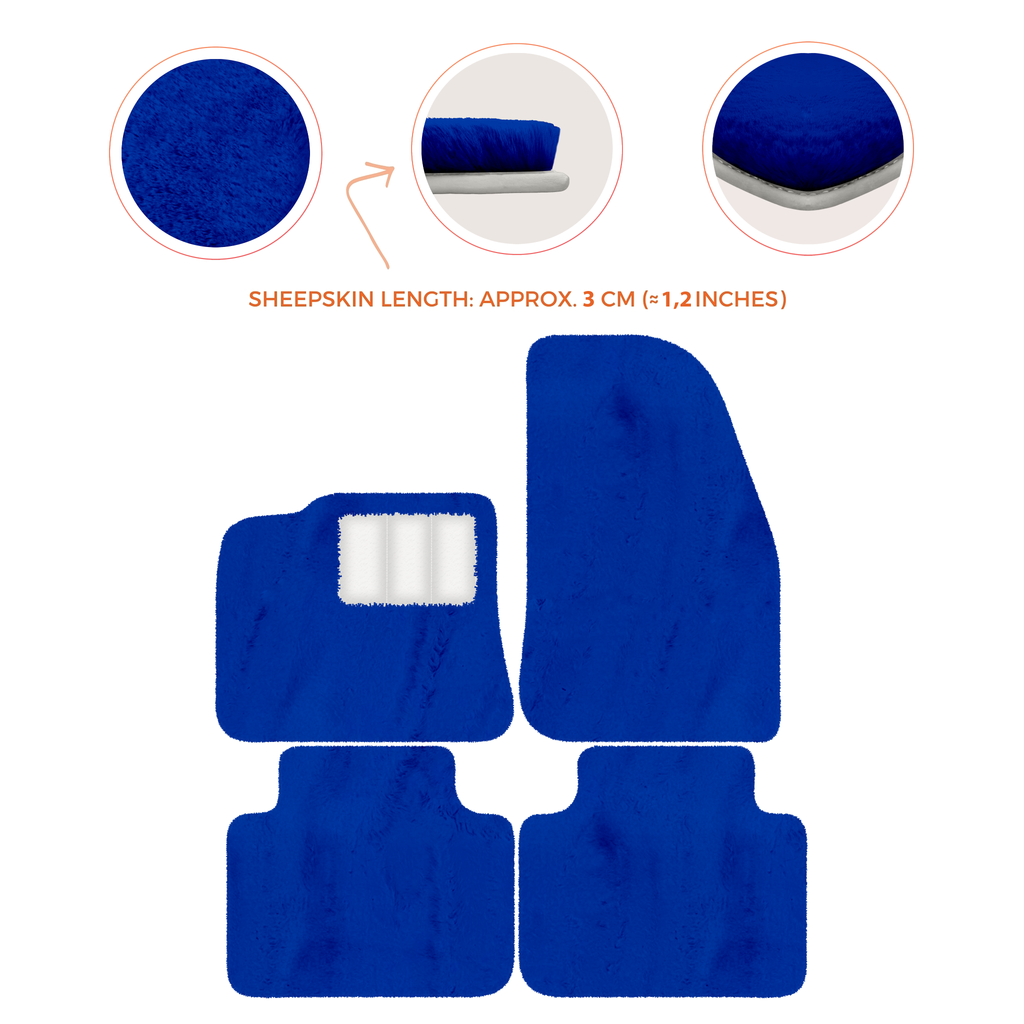 Porsche Cayenne (2018-2023) - Sheepskin Length, Various Color Options Custom Fit Premium Velour Floor Mats