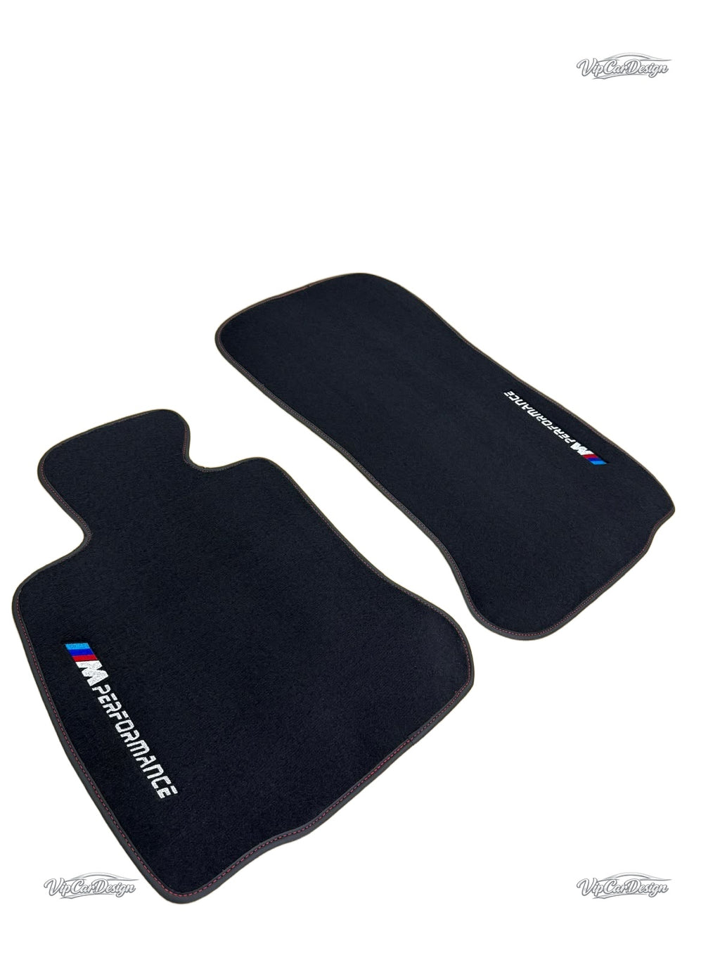 BMW 1 Series E81 (2006-2011) Custom Fit Floor Mats M Performance Logo - Close-Up Texture | VipCarDesign