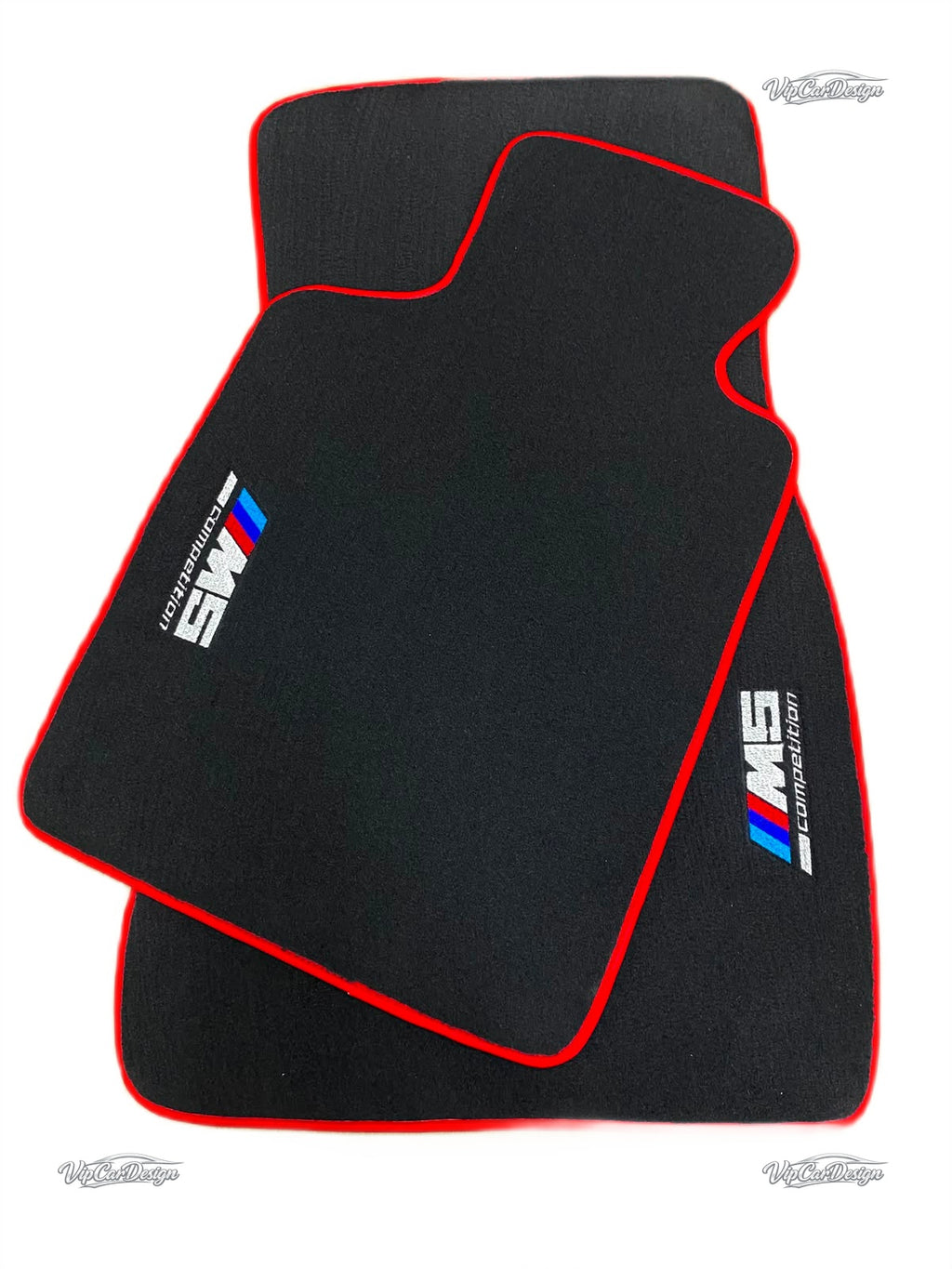 BMW M5 F10 (2011-2016) Custom Fit Floor Mats M5 Logo - Close-Up Texture | VipCarDesign