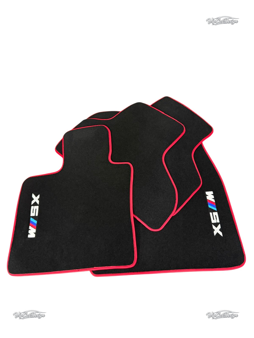 BMW X5M F95 SUV (2020-2024) Custom Fit Floor Mats X5 Logo - Complete Set Overview | VipCarDesign