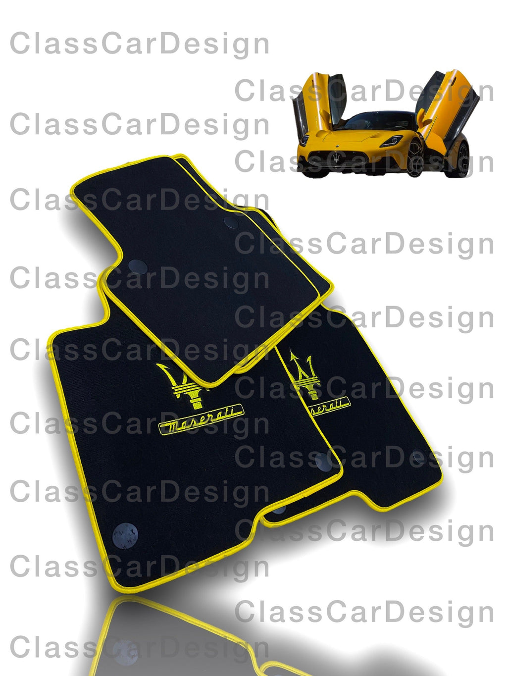 Maserati Coupe Floor Mats (2002-2007) – Custom Fit Velour Luxury Carpet Set