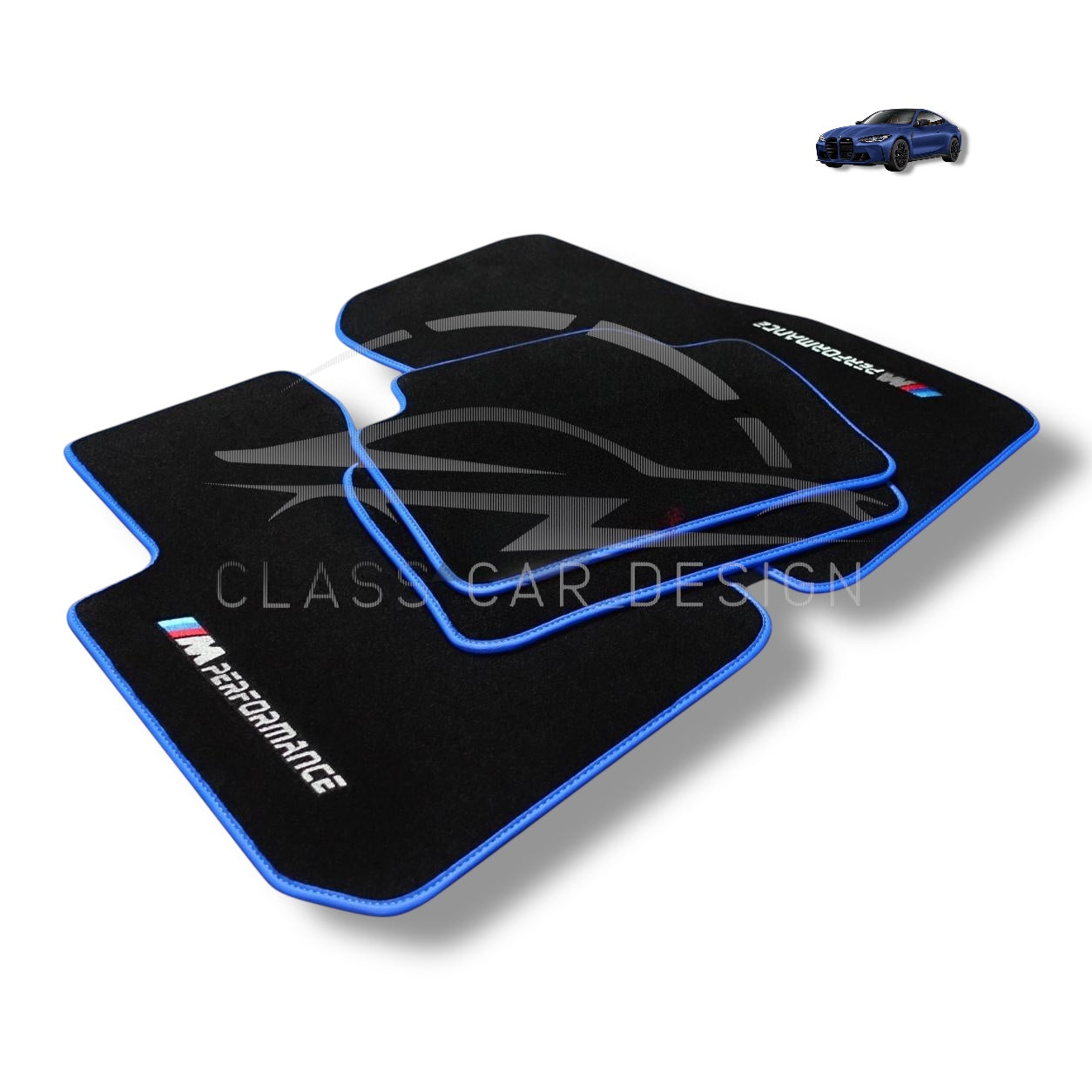 BMW 4 Series F32 Coupe (2013–2020) Custom Fit Velour Floor Mats – Luxury Carpet Set