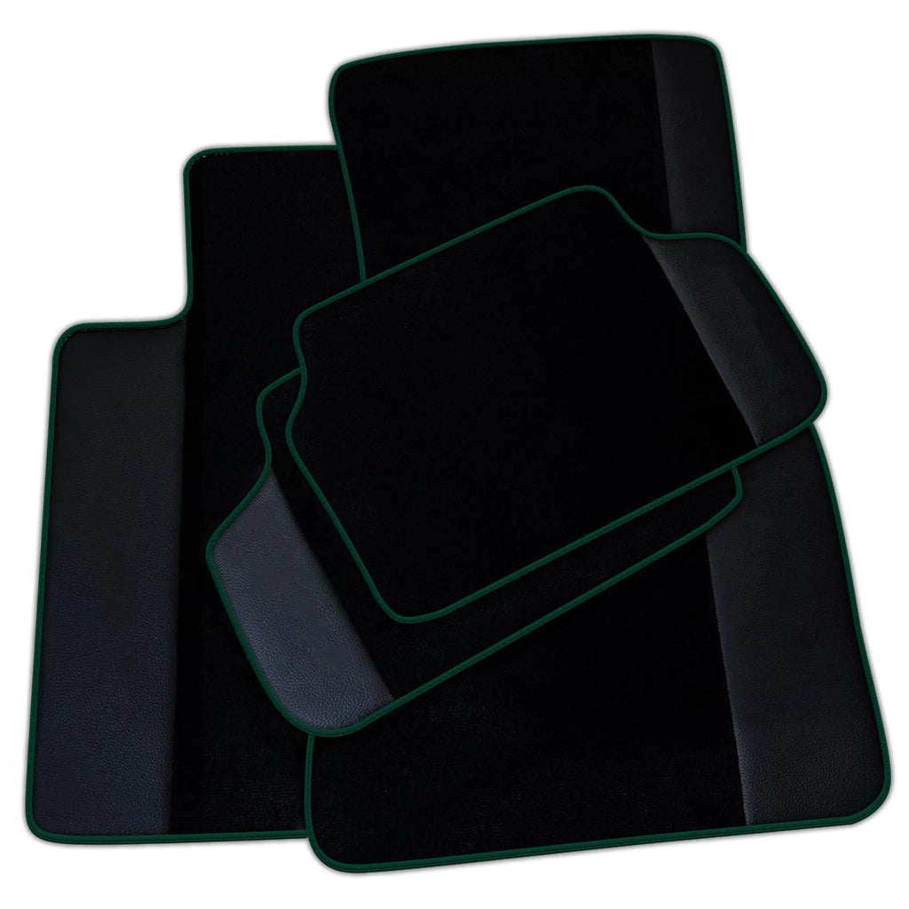 Customizable Black Floor Mats For BMW M3 G81 Touring (2022-2026) With Leather Custom Fit Premium Velour Floor Mats
