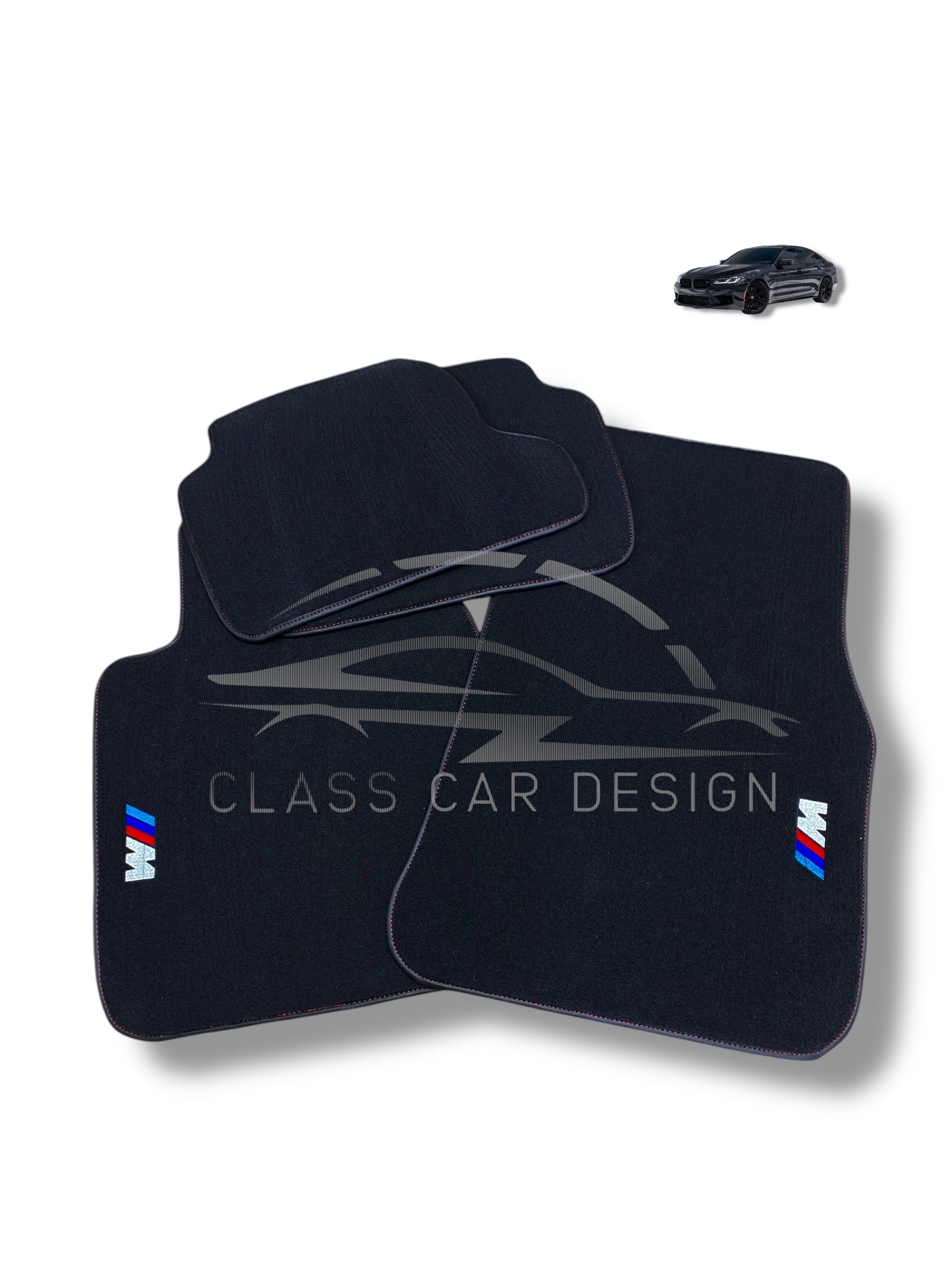 BMW 4 Series G22 Coupe Floor Mats (2021–2025) – Custom Fit Velour Luxury Carpet Set