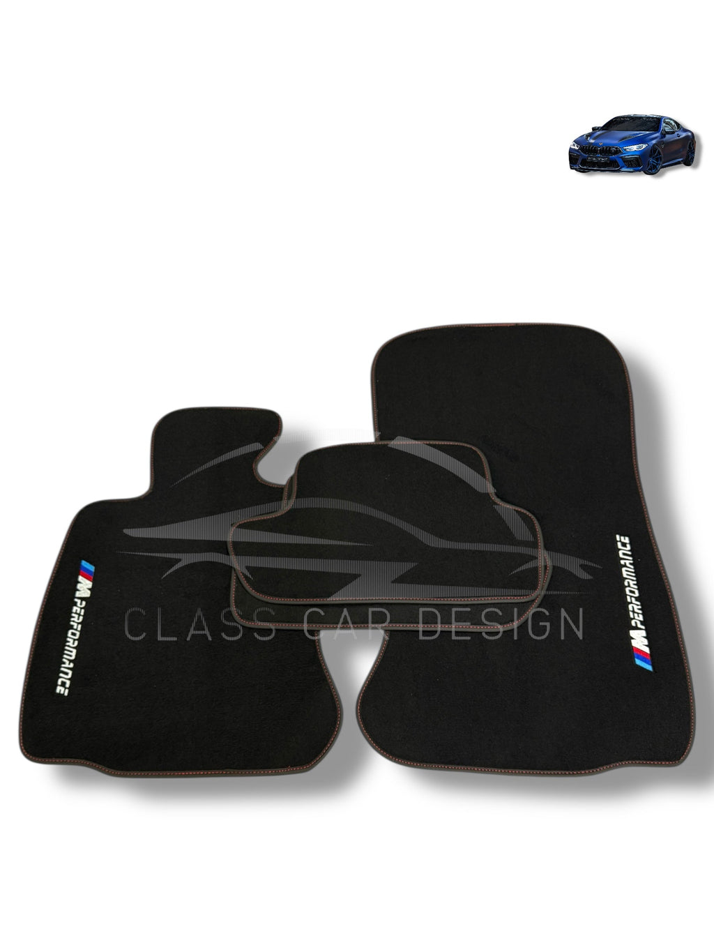 BMW 3 Series E90 Floor Mats (2005–2012) Custom Fit Luxury Velour Car Mats – Premium Carpet Set