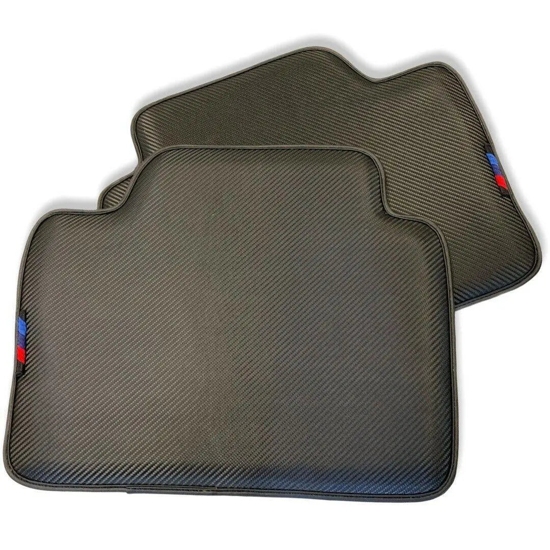Floor Mats For BMW G60 (2023-2026) Sedan Autowin Brand Carbon Fiber Leather Custom Fit Premium Velour Floor Mats