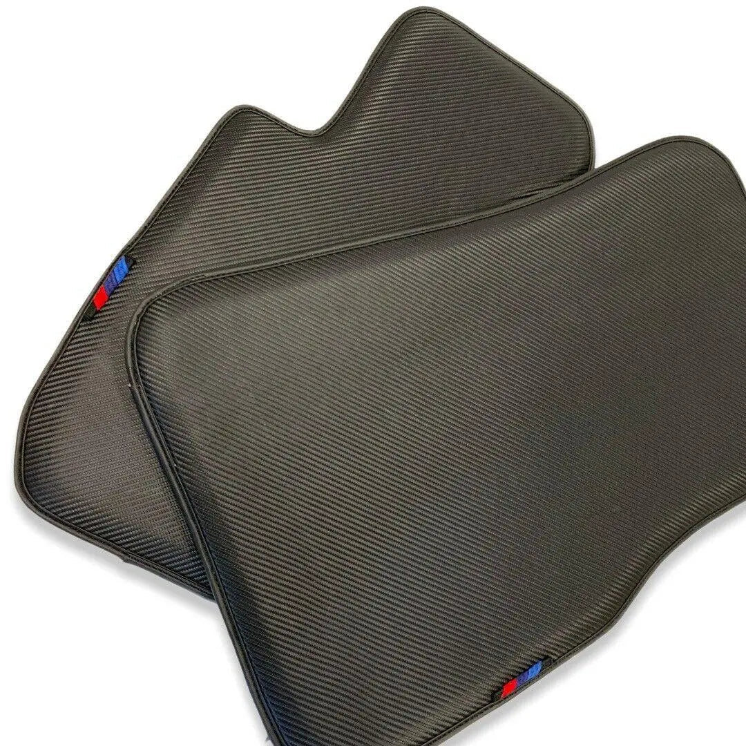 Floor Mats For BMW 2 Series Gran Tourer F46 (2015-2022) 5 Seats Autowin Brand Carbon Fiber Leather Custom Fit Premium Velour Floor Mats