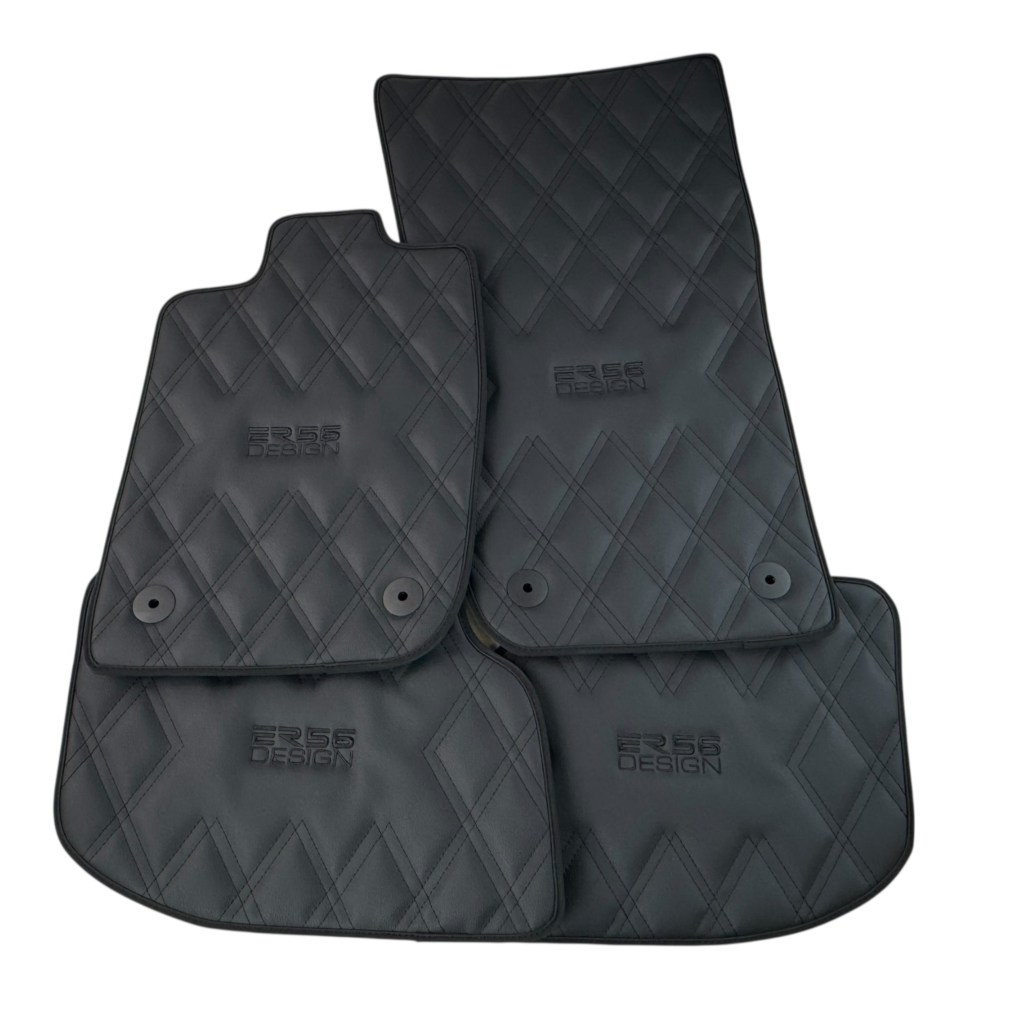 Bentley Continental GTC (2018-2023) with Leather | ER56 Design Custom Fit Premium Velour Floor Mats