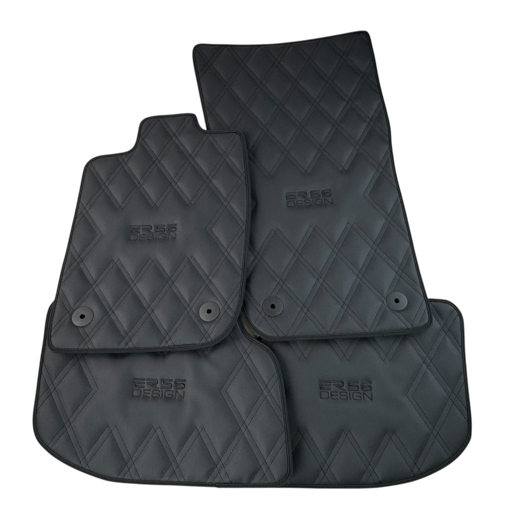 Bentley Continental GTC (2018-2023) with Leather | ER56 Design Custom Fit Premium Velour Floor Mats
