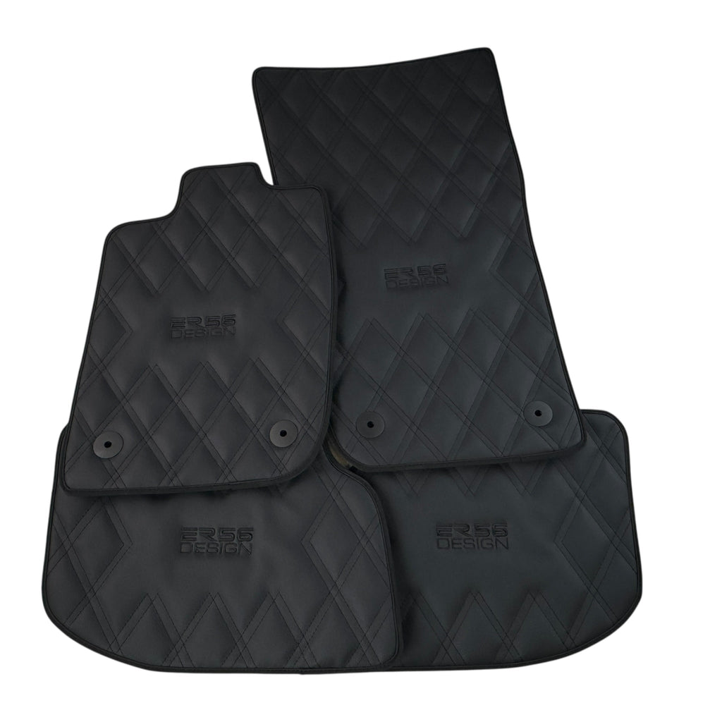 Bentley Continental GTC (2018-2023) with Leather | ER56 Design Custom Fit Premium Velour Floor Mats