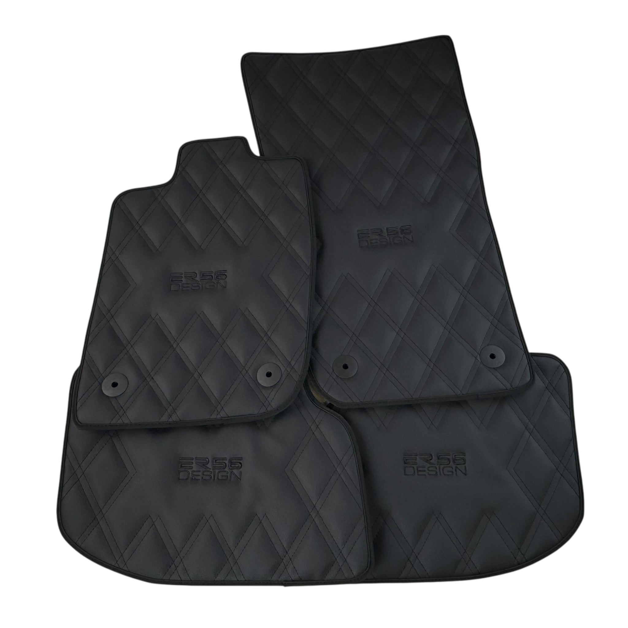 Bentley Continental GTC (2018-2023) with Leather | ER56 Design Custom Fit Premium Velour Floor Mats