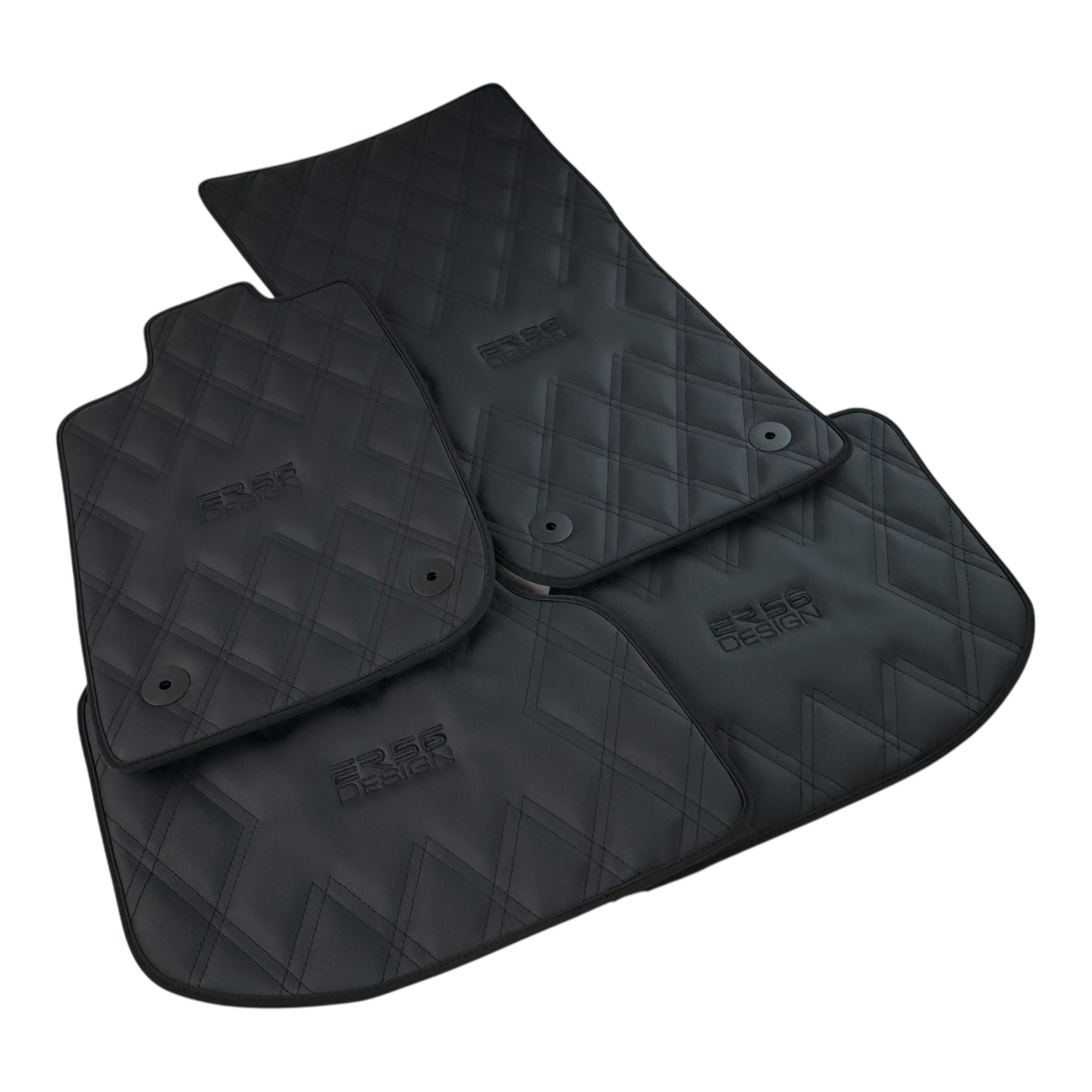 Bentley Continental GTC (2018-2023) with Leather | ER56 Design Custom Fit Premium Velour Floor Mats