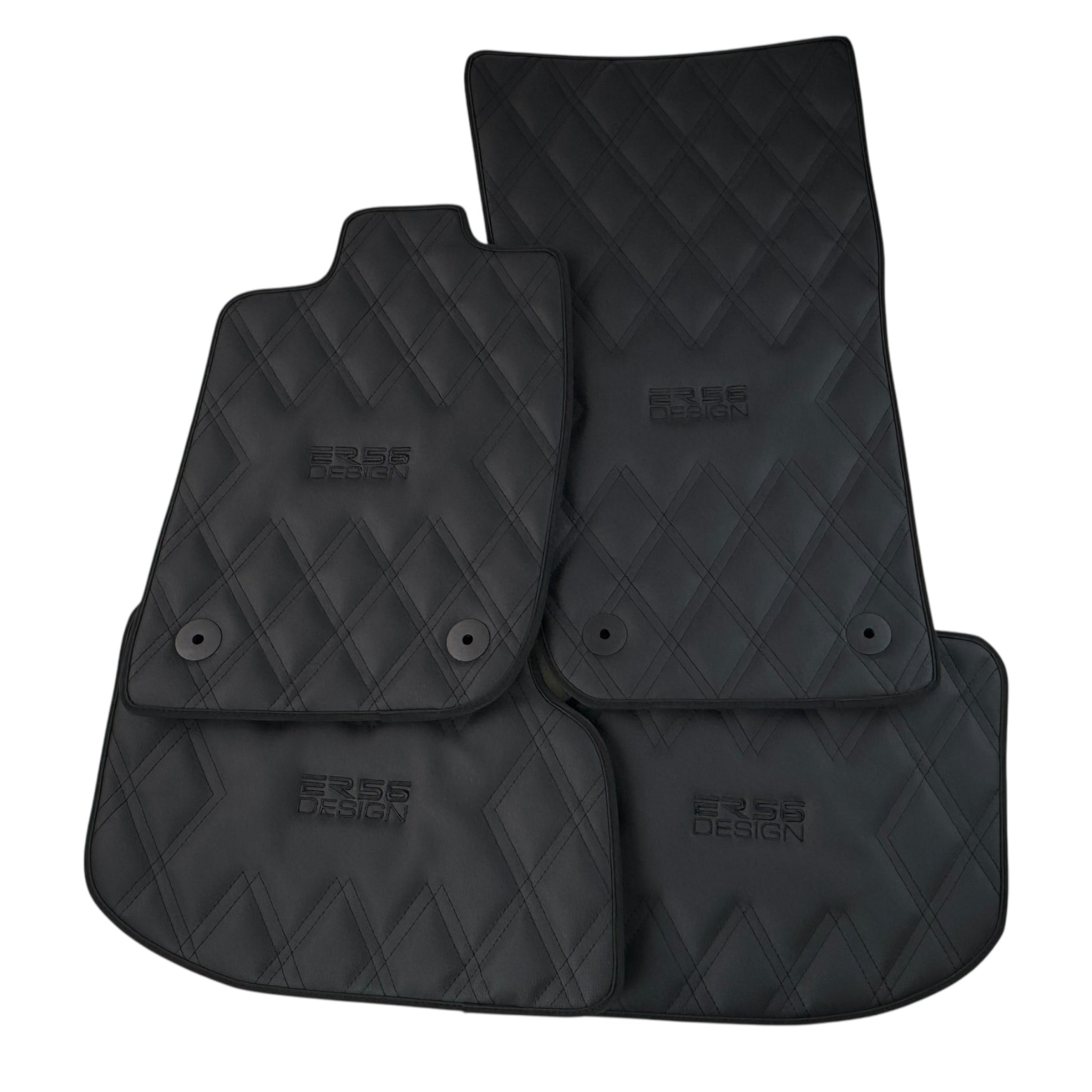 Bentley Continental GTC (2018-2023) with Leather | ER56 Design Custom Fit Premium Velour Floor Mats