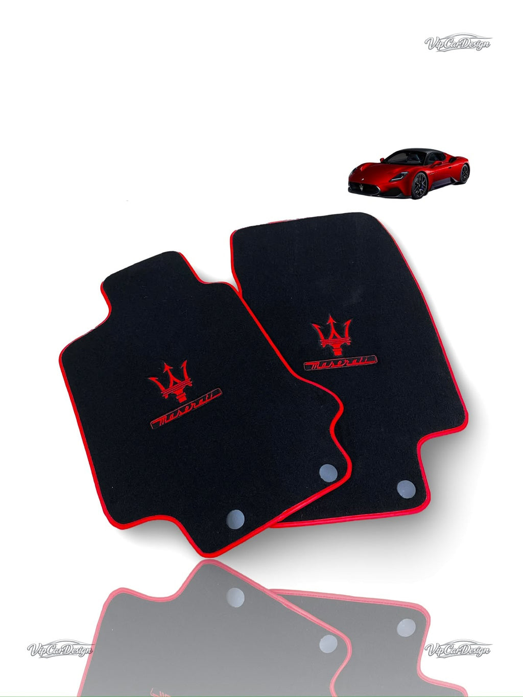 Maserati Coupe (2002-2007) Custom Fit Floor Mats - Front Floor Mats | VipCarDesign