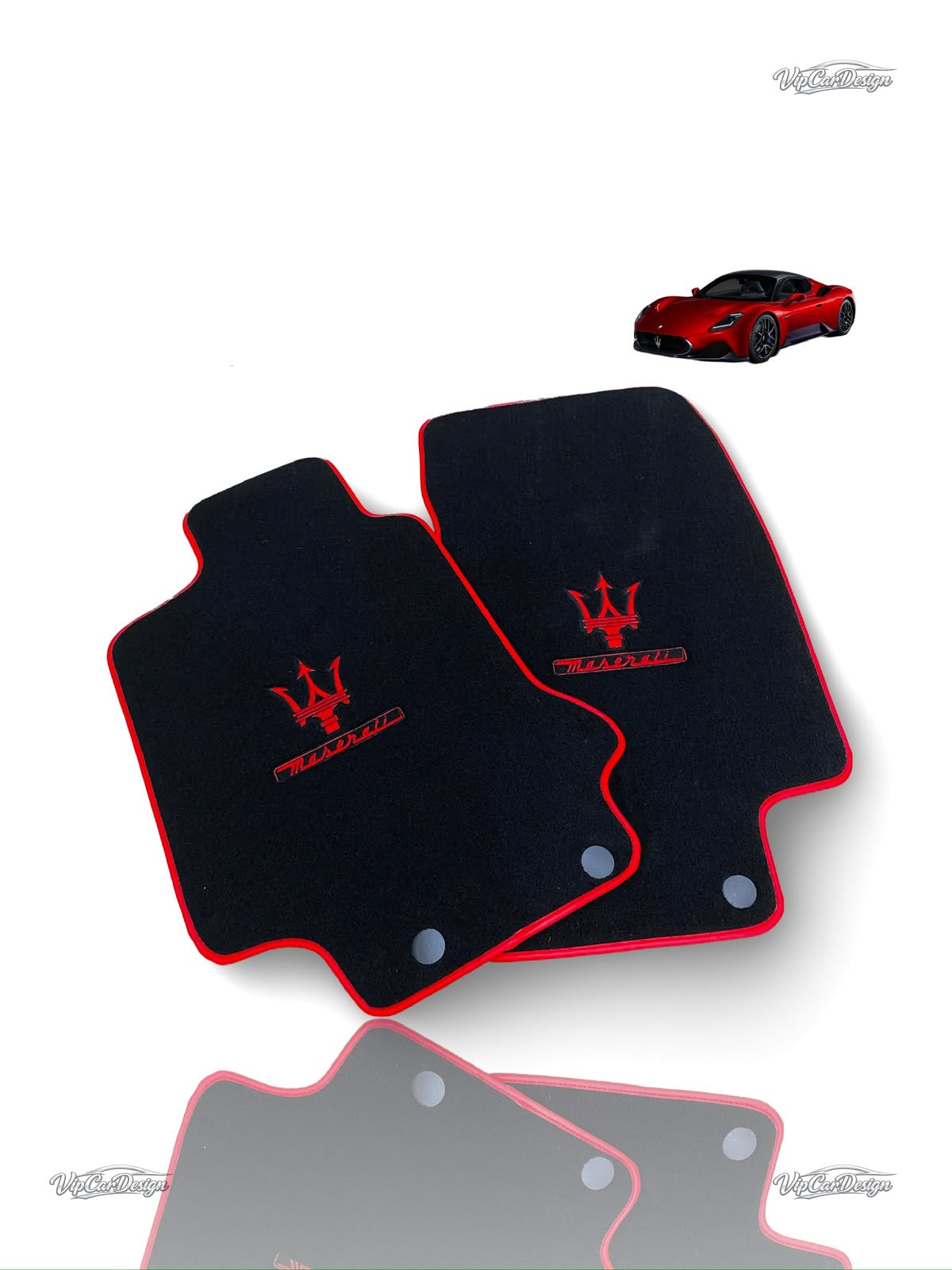 Maserati GranTurismo S (2008-2012) Custom Fit Floor Mats - Front Floor Mats | VipCarDesign