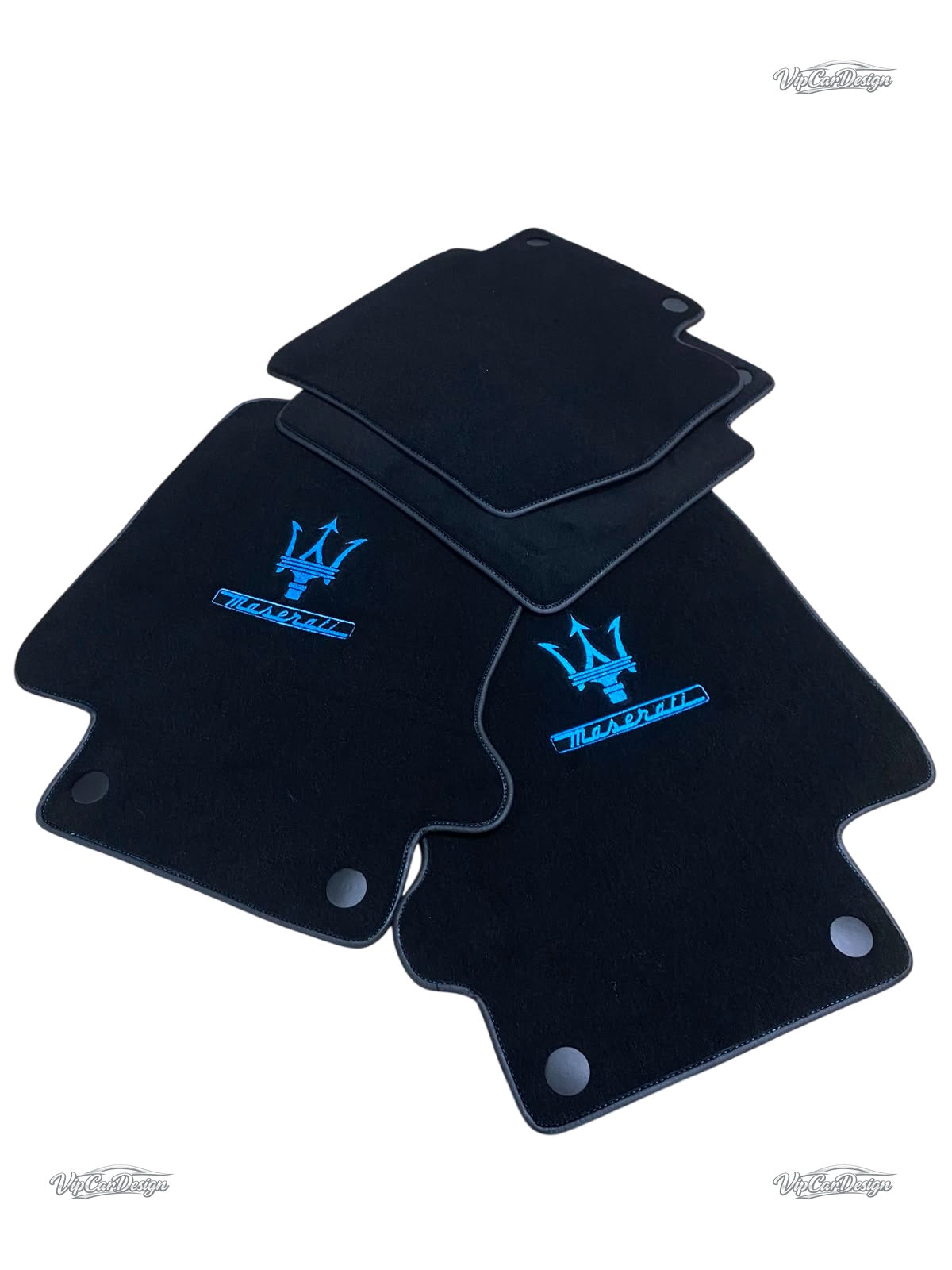 Maserati Coupe (2002-2008) Custom Fit Floor Mats - Edge Color Detail | VipCarDesign