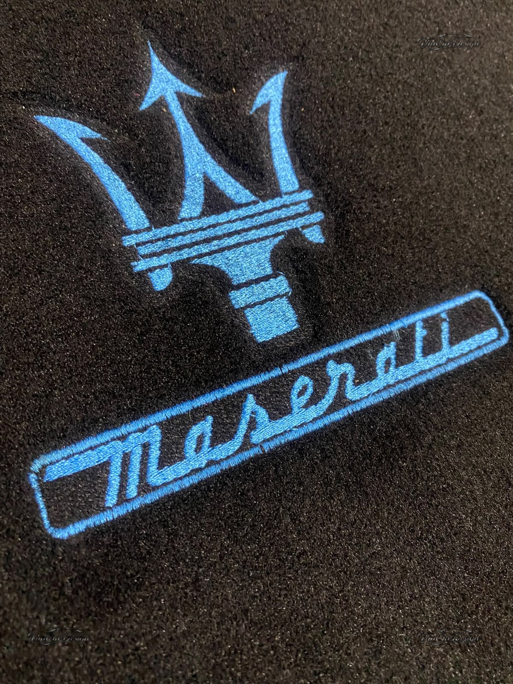 Maserati GranTurismo (2007-2019) Custom Fit Floor Mats - Stitching Detail | VipCarDesign