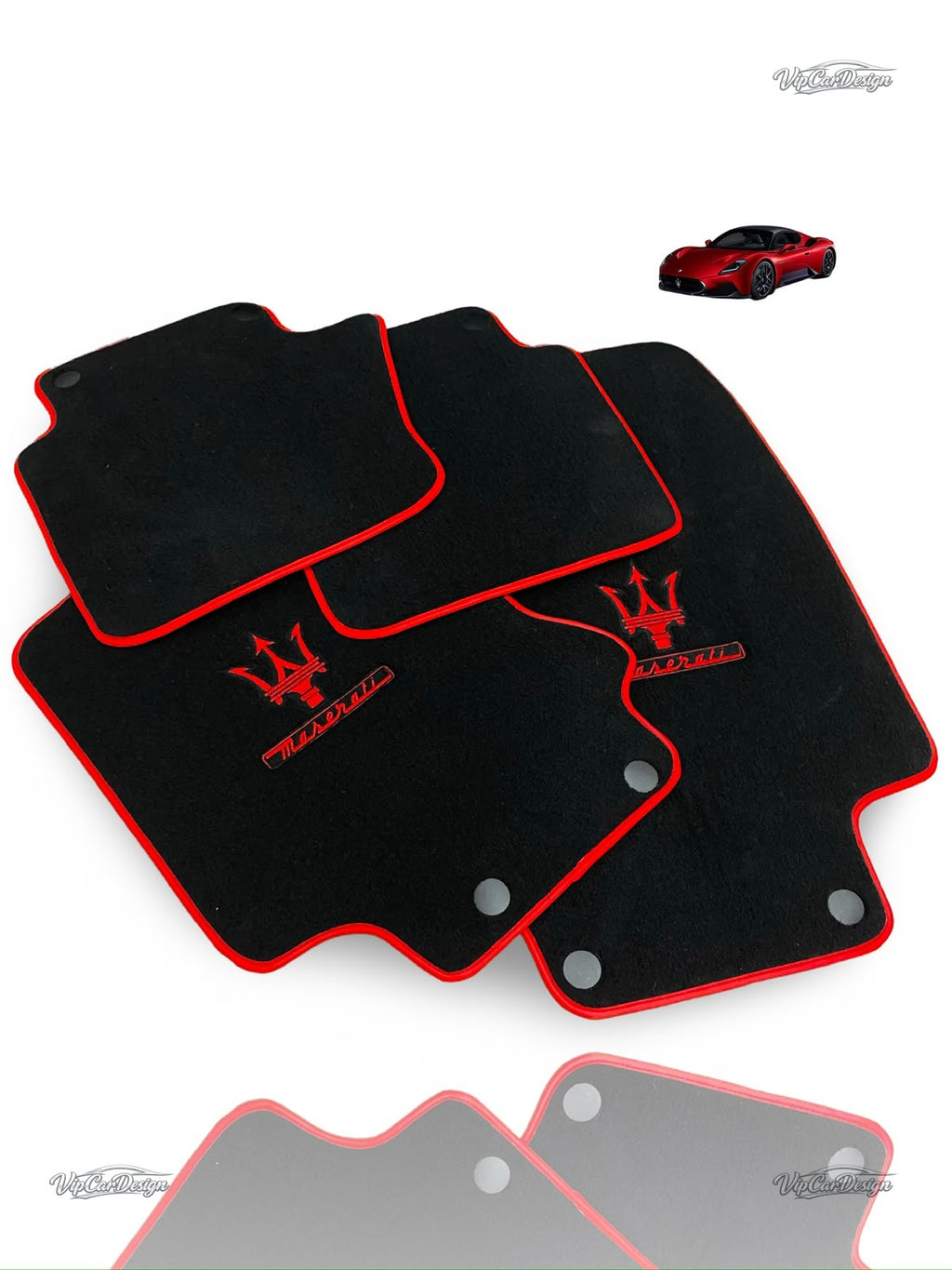 Maserati GranCabrio Sport (2011-2019) Custom Fit Floor Mats - Interior View | VipCarDesign