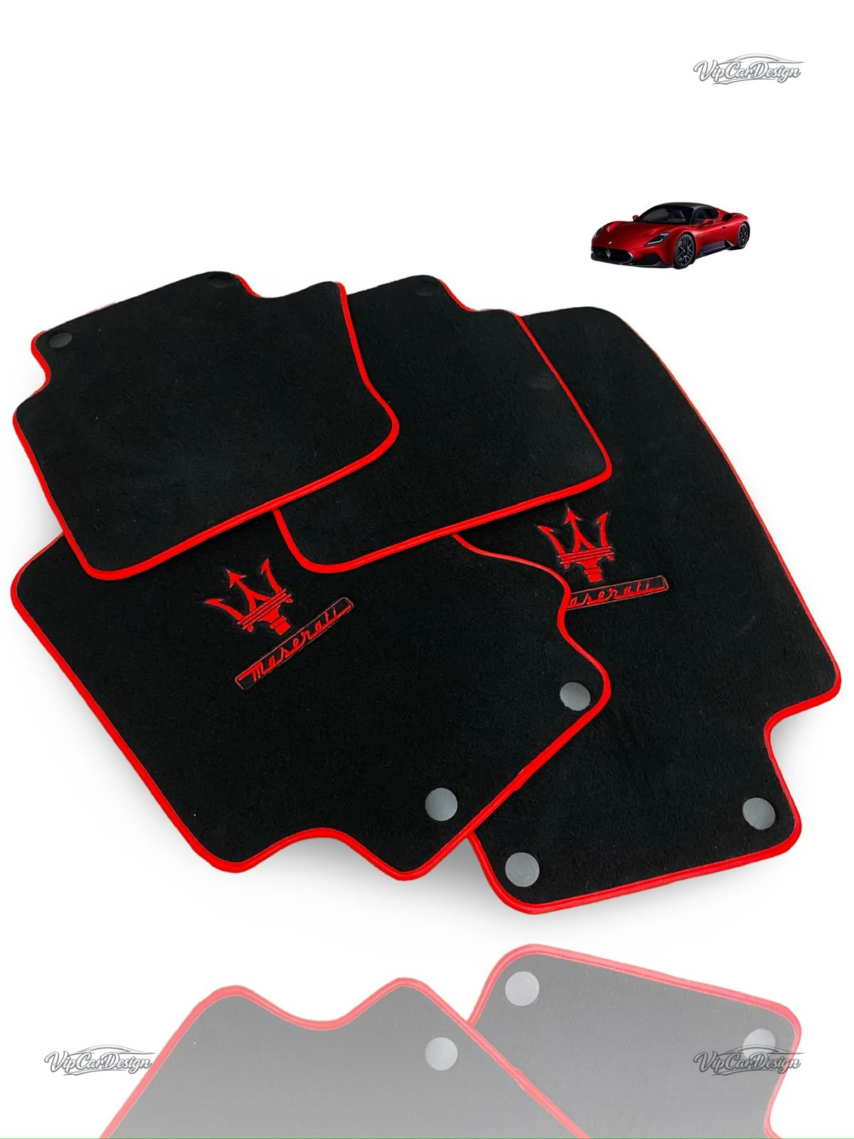 Maserati GranTurismo Sport (2012-2019) Custom Fit Floor Mats - Interior View | VipCarDesign