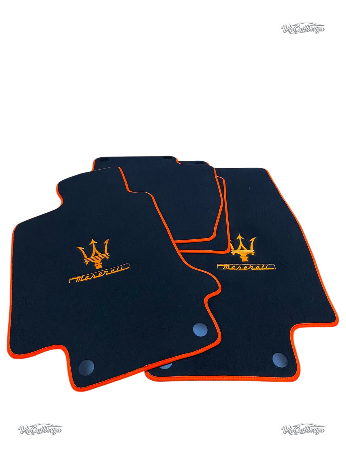 Maserati Quattroporte (2004-2023) Custom Fit Floor Mats - Luxury Finish Detail | VipCarDesign