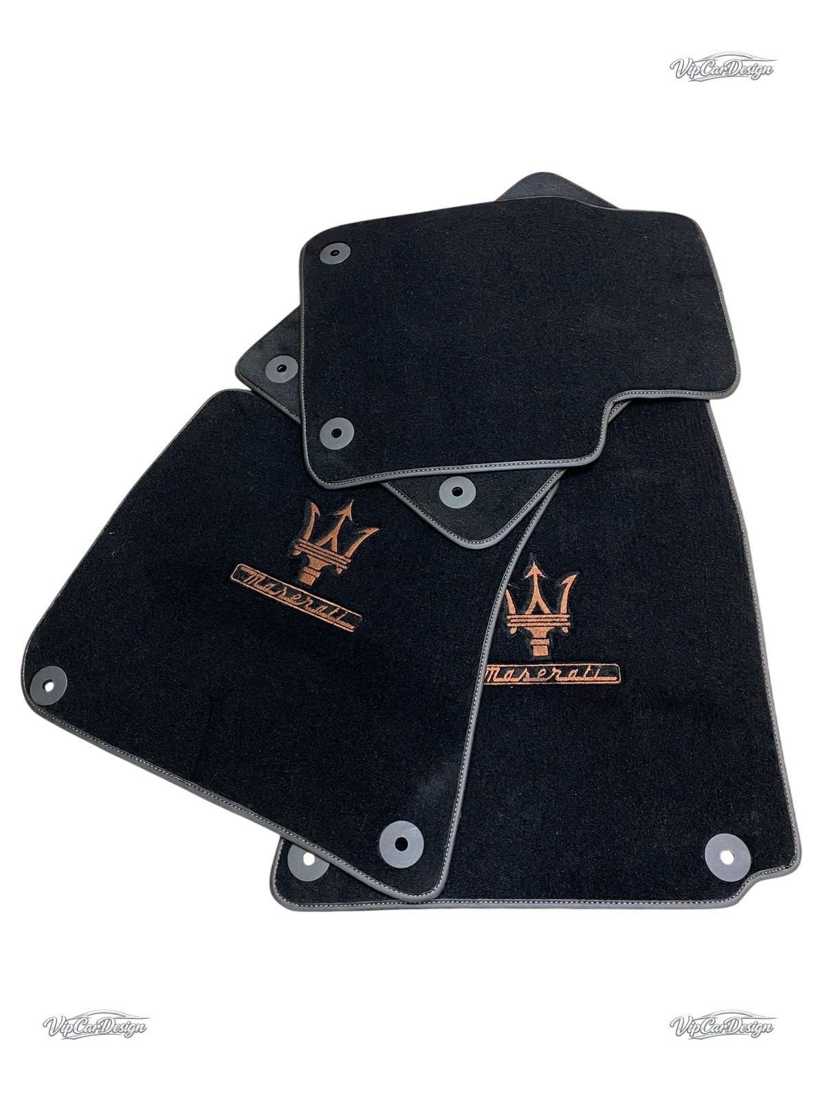 Maserati Levante (2016-2023) Custom Fit Floor Mats - Brand Embroidery | VipCarDesign
