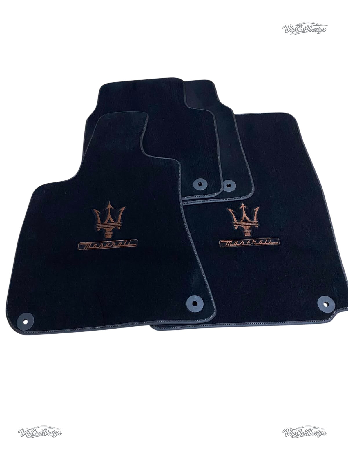 Maserati GranCabrio MC (2013-2019) Custom Fit Floor Mats - Corner Detail | VipCarDesign