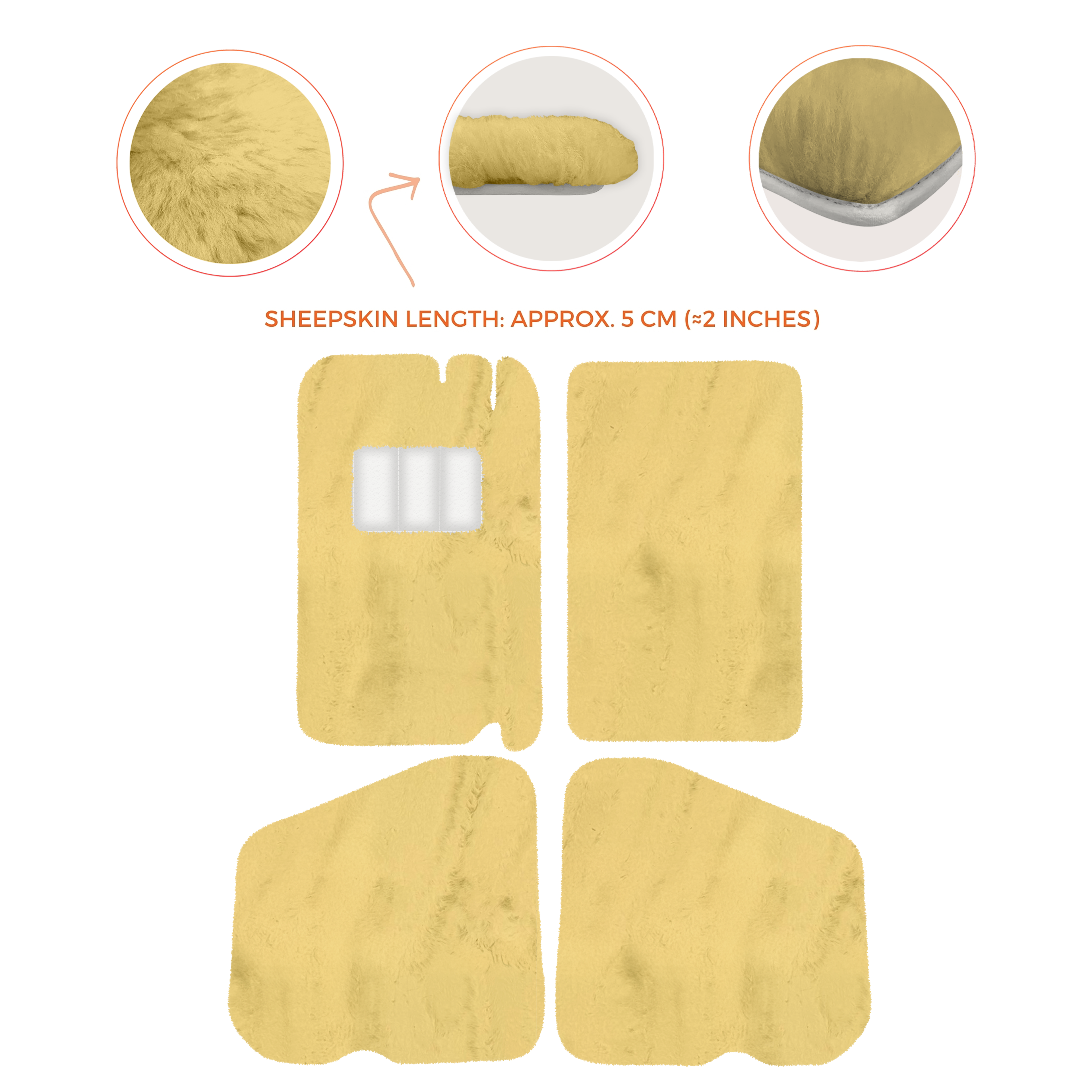Rolls-Royce Shadow (1965-1977) - Sheepskin Length, Various Color Options Custom Fit Premium Velour Floor Mats