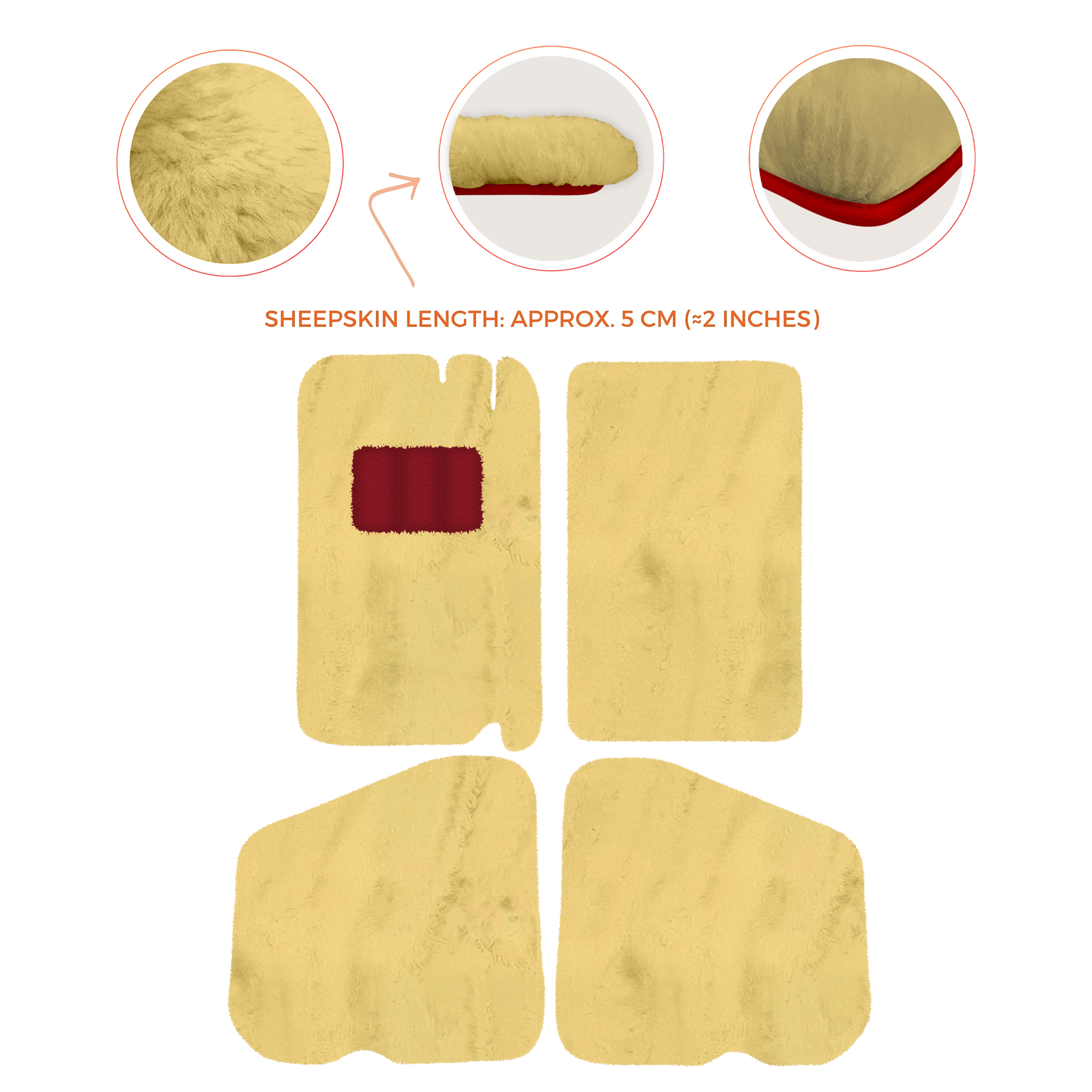 Rolls-Royce Shadow (1965-1977) - Sheepskin Length, Various Color Options Custom Fit Premium Velour Floor Mats