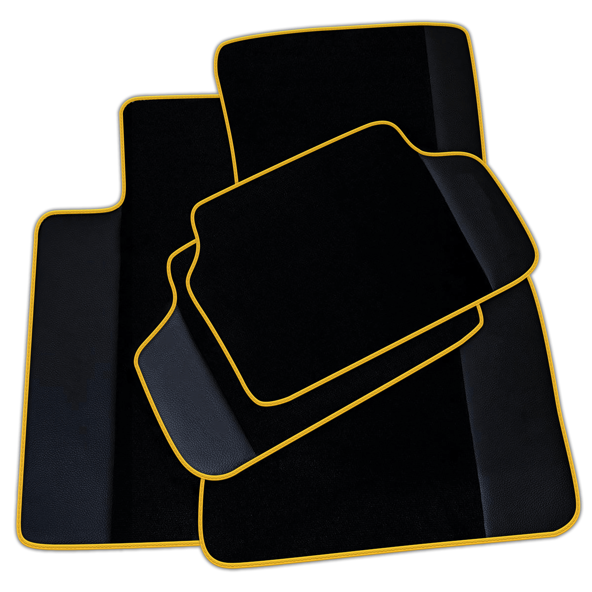 BMW M5 G90 (2023-2026) Sedan Sedan (2016-2023) with Leather | Various Trim Colors Custom Fit Premium Velour Floor Mats