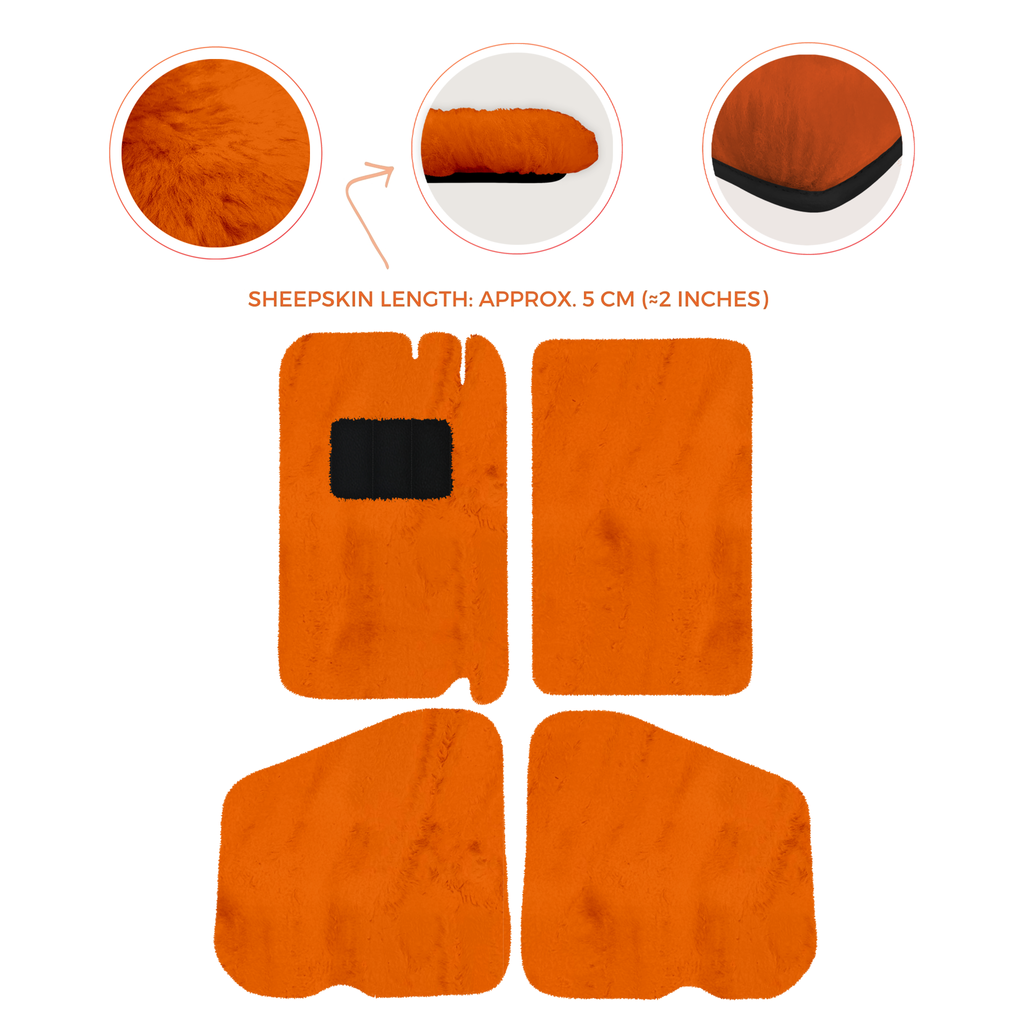Rolls-Royce Shadow (1965-1977) - Sheepskin Length, Various Color Options Custom Fit Premium Velour Floor Mats
