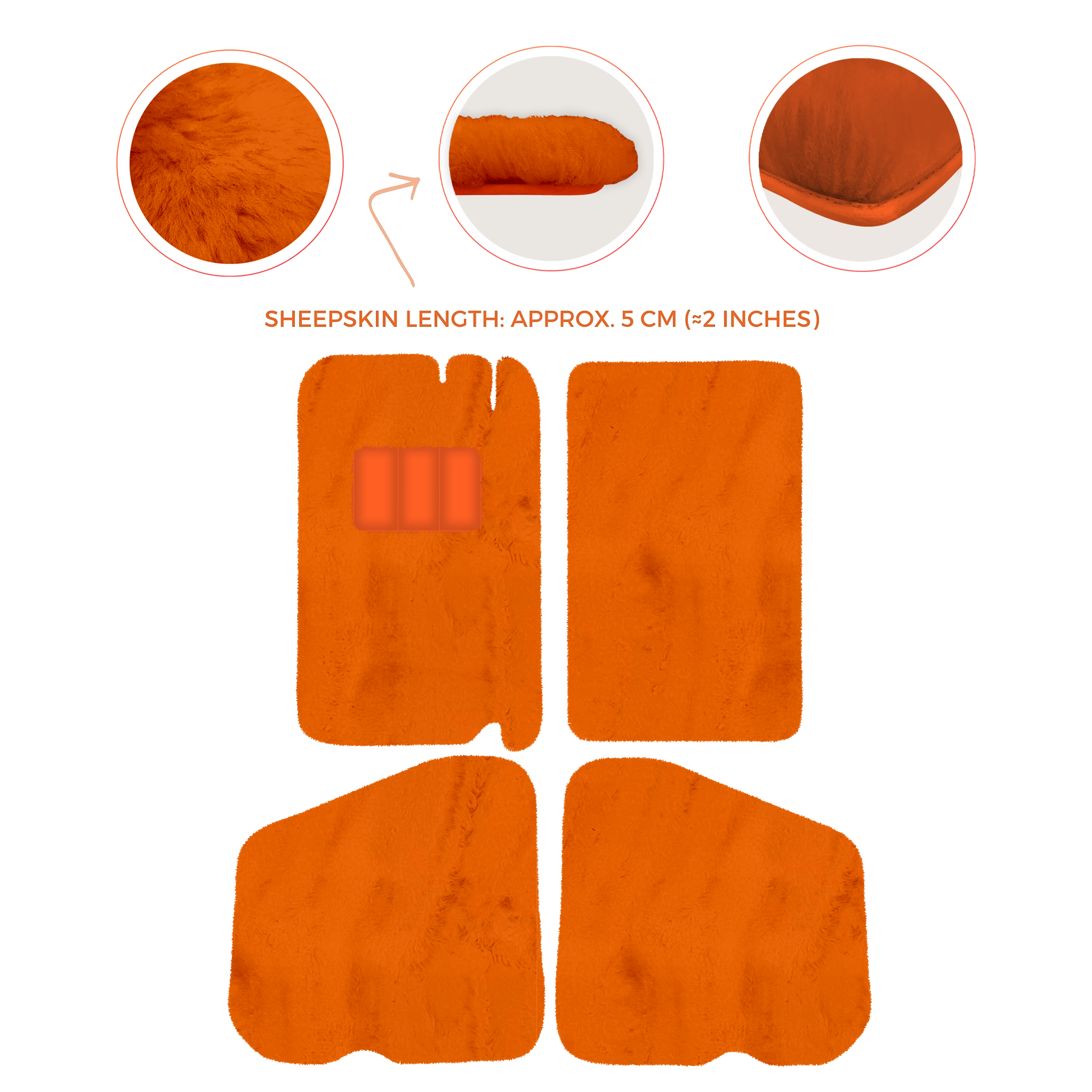 Rolls-Royce Shadow (1965-1977) - Sheepskin Length, Various Color Options Custom Fit Premium Velour Floor Mats