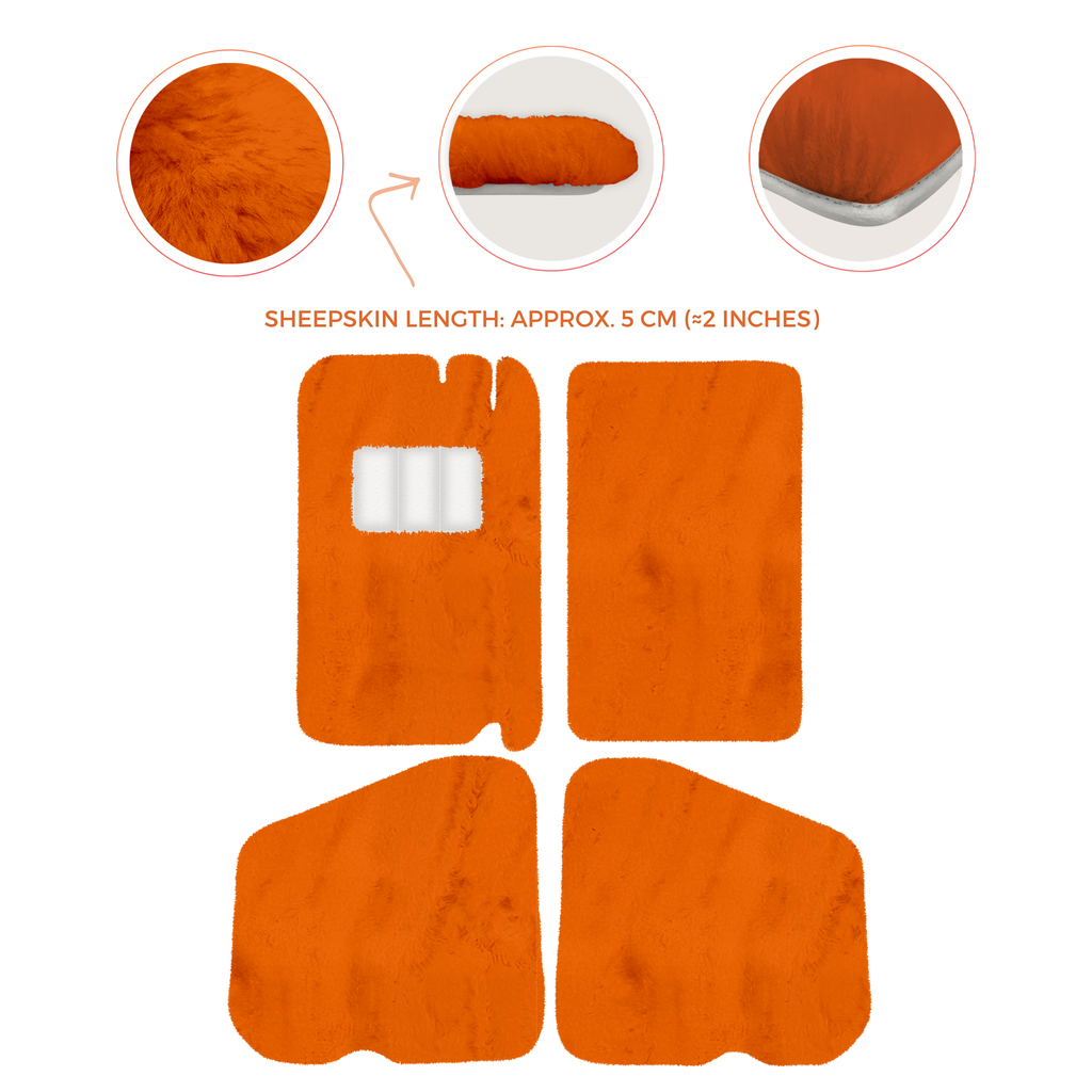 Rolls-Royce Shadow (1965-1977) - Sheepskin Length, Various Color Options Custom Fit Premium Velour Floor Mats