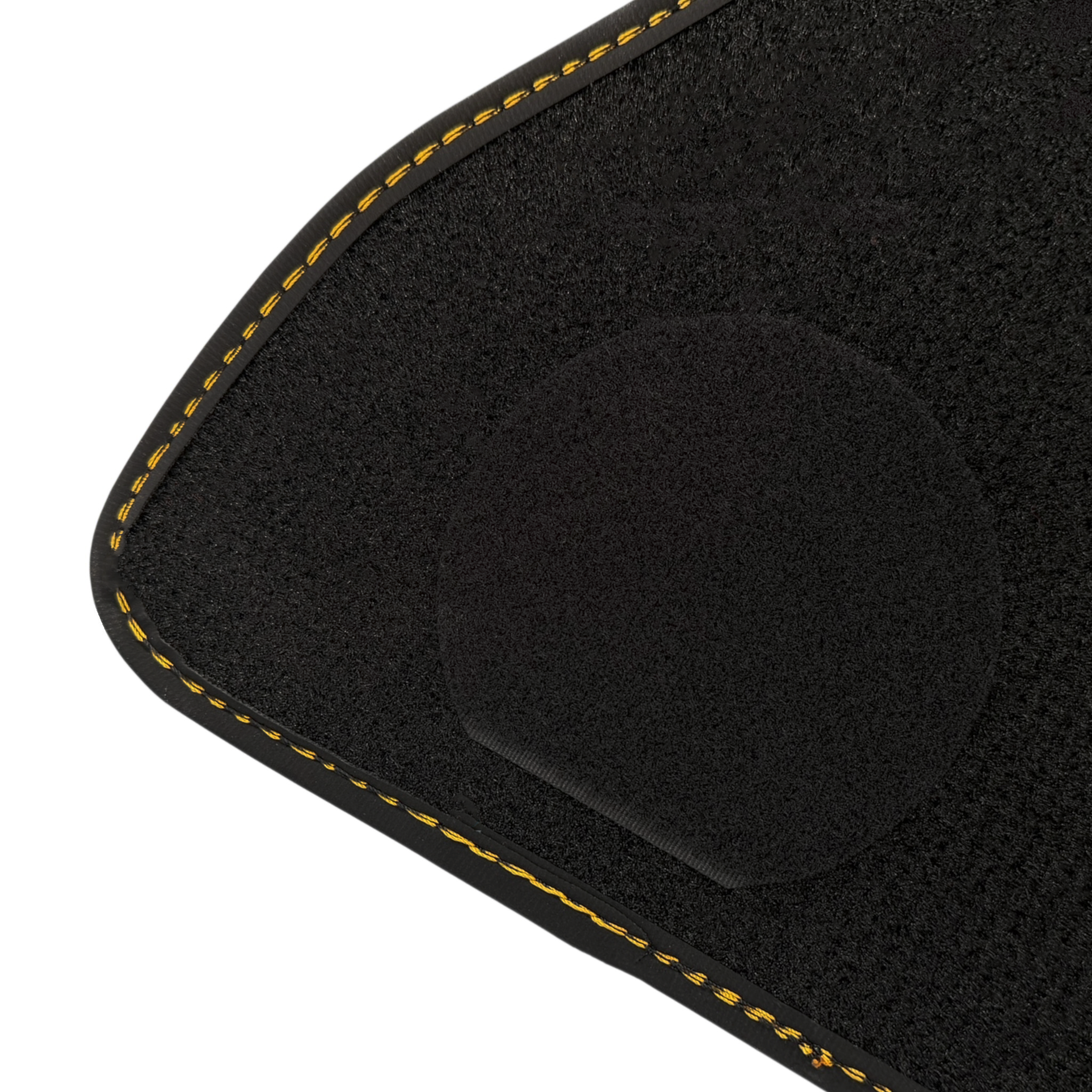 Rolls Royce Ghost Series I (2010â€“2020) with Orange Leather Custom Fit Premium Velour Floor Mats