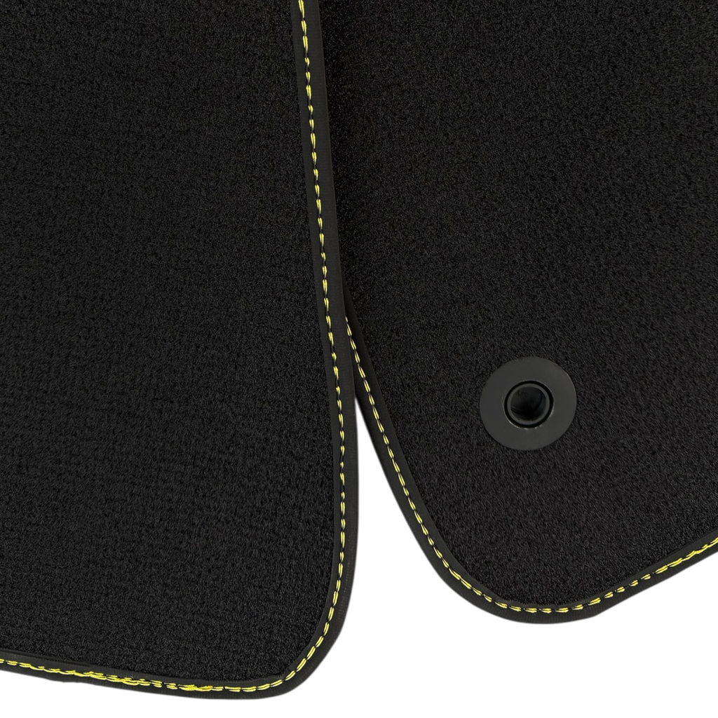 Mercedes Benz AMG GTR | Yellow Edition Custom Fit Premium Velour Floor Mats