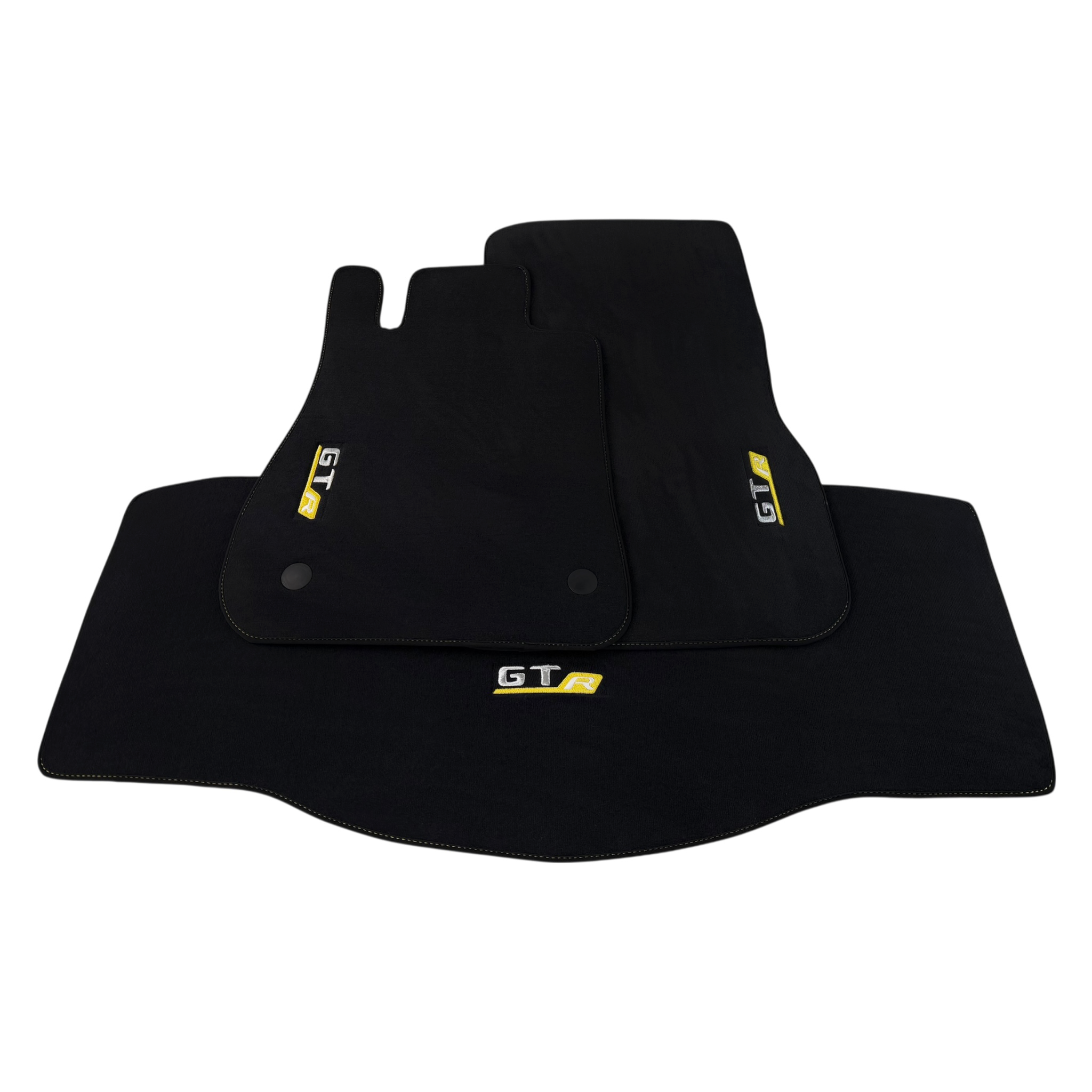 Mercedes Benz AMG GTR | Yellow Edition Custom Fit Premium Velour Floor Mats