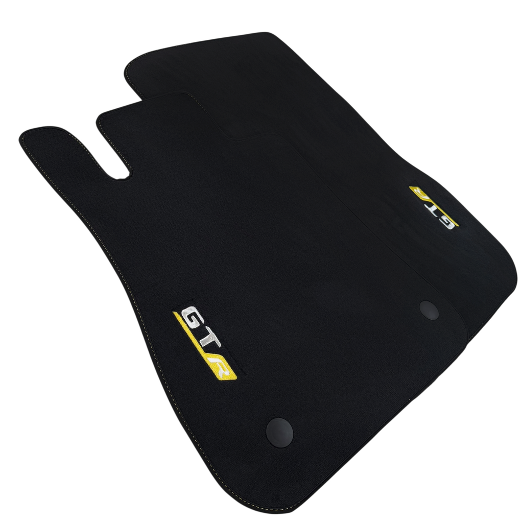 Mercedes Benz AMG GTR | Yellow Edition Custom Fit Premium Velour Floor Mats