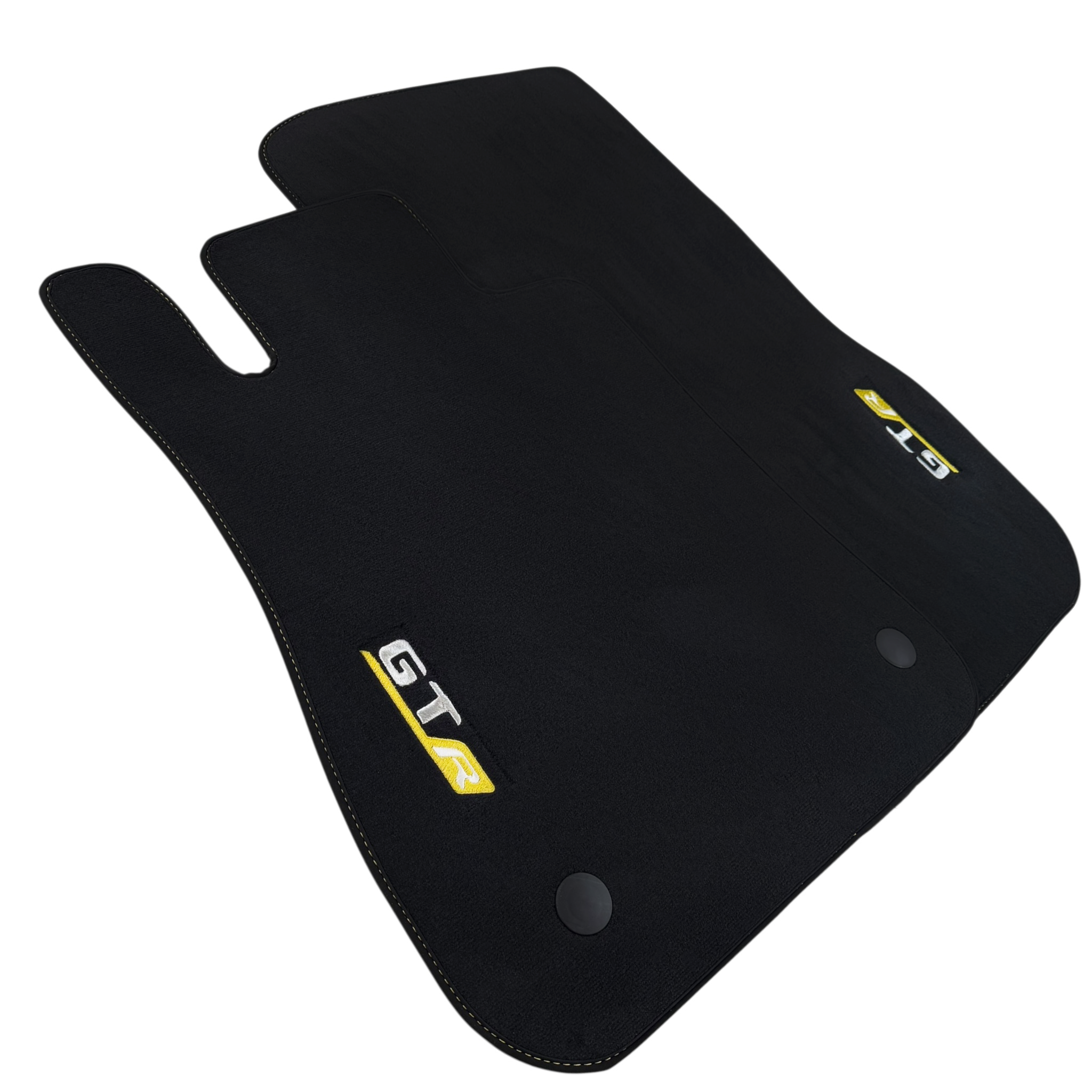 Mercedes Benz AMG GTR | Yellow Edition Custom Fit Premium Velour Floor Mats