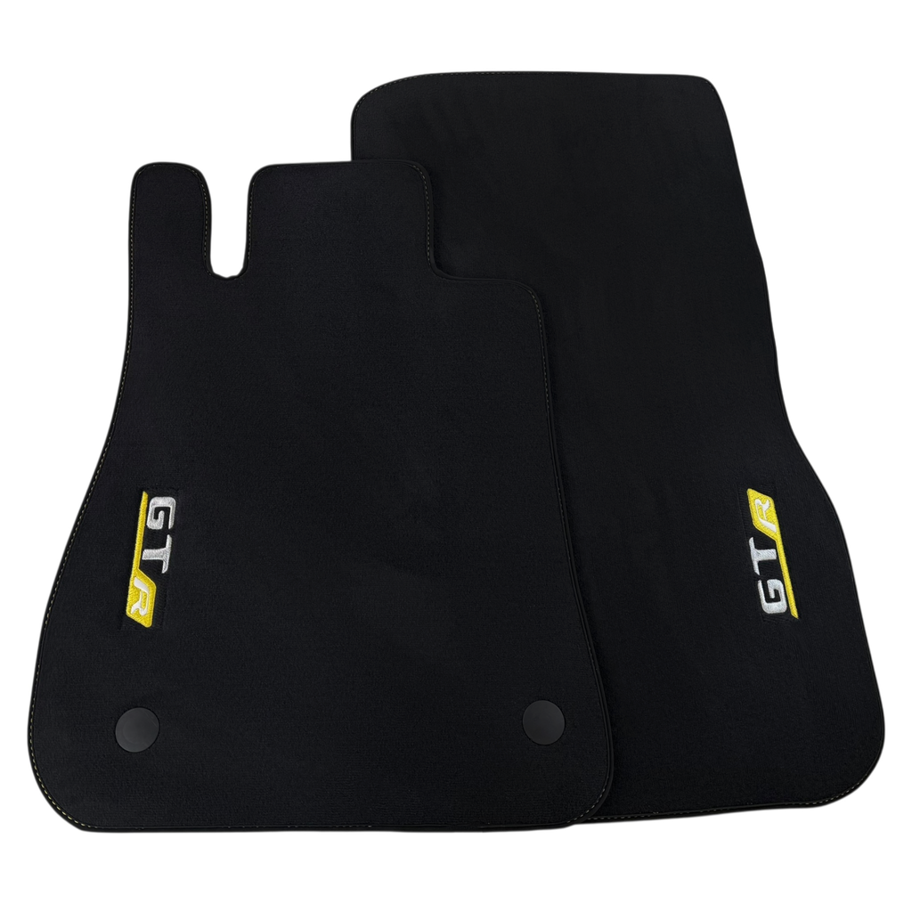 Mercedes Benz AMG GTR | Yellow Edition Custom Fit Premium Velour Floor Mats