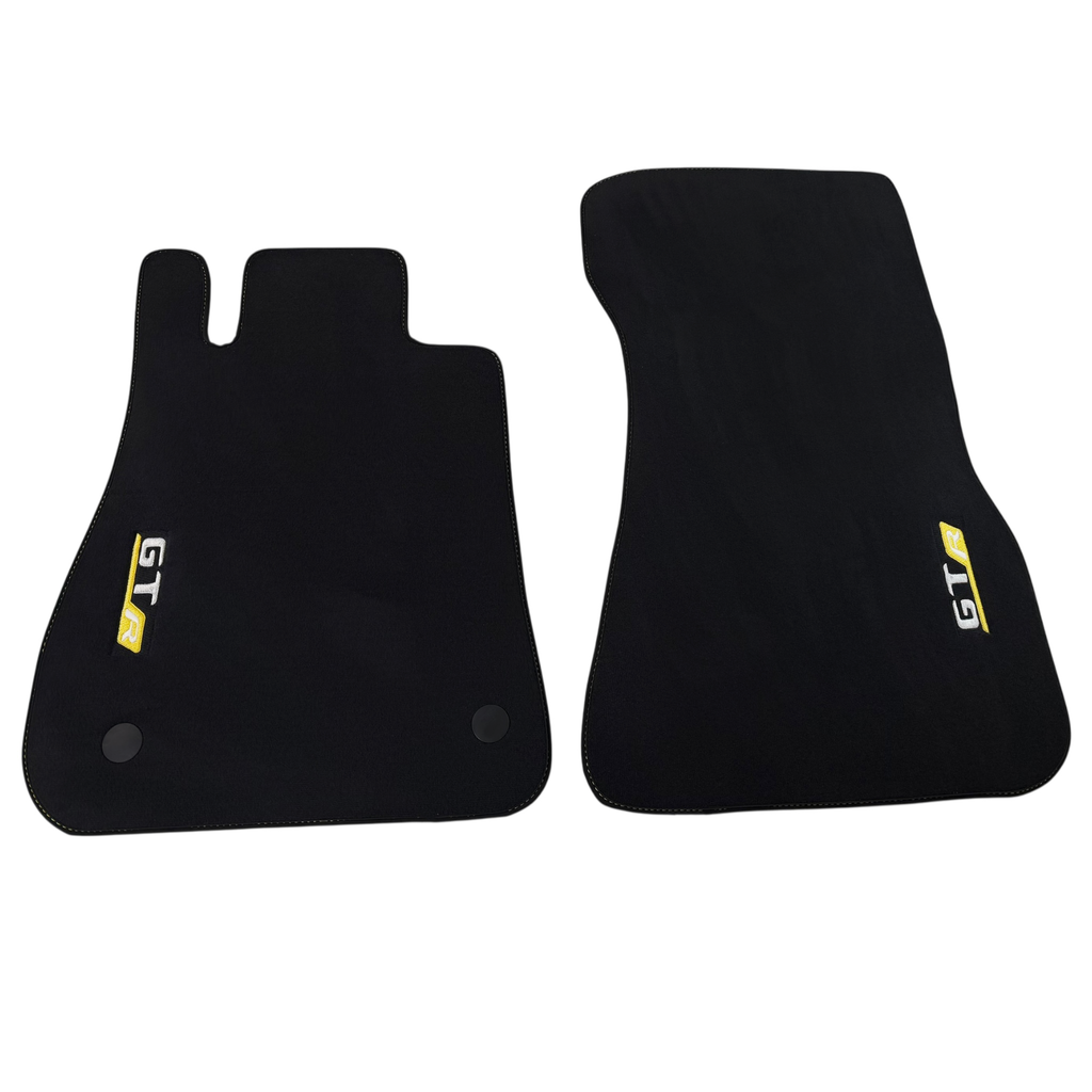 Mercedes Benz AMG GTR | Yellow Edition Custom Fit Premium Velour Floor Mats